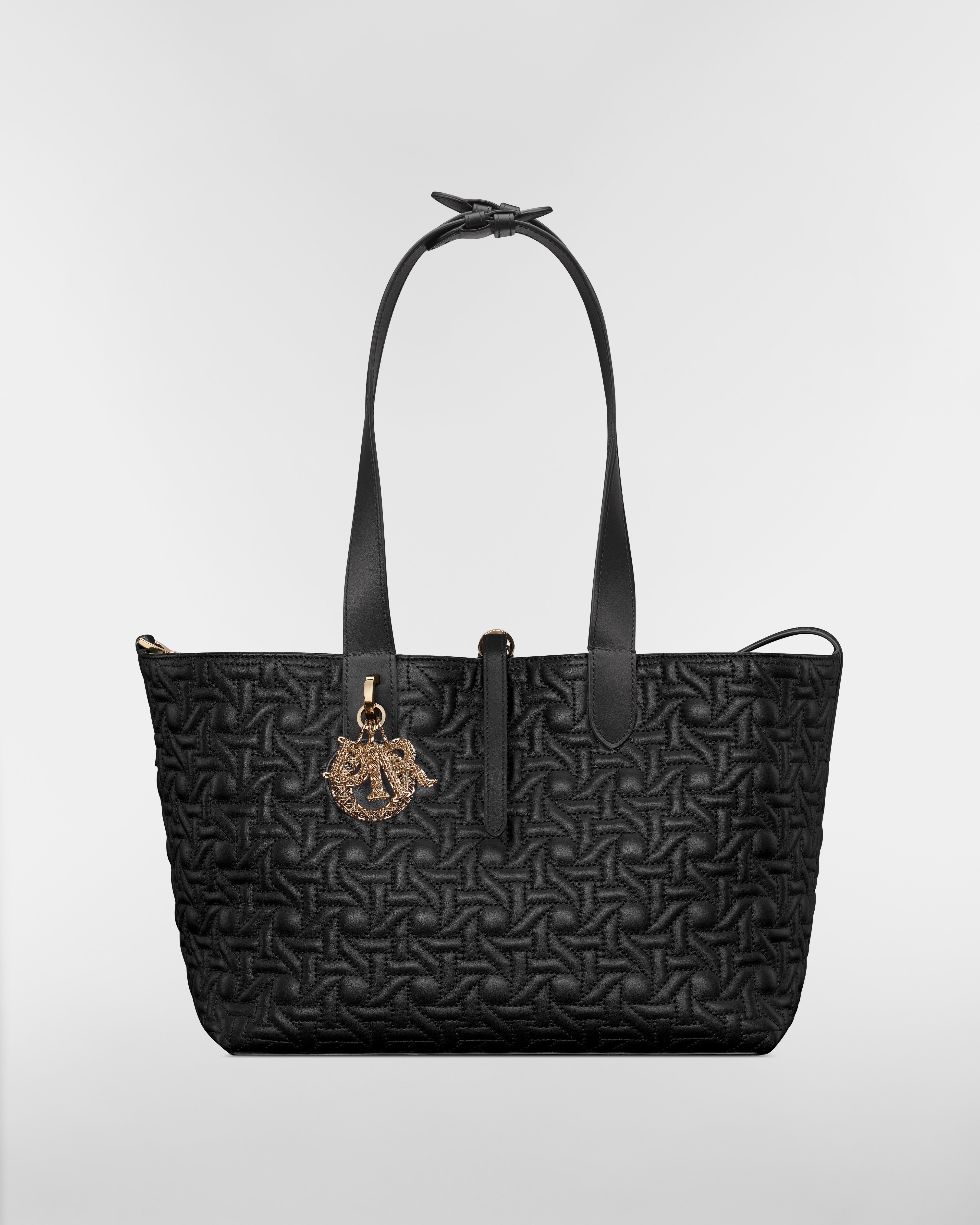 Bolsa Dior Toujours média Couro de vitelo Graphic Cannage preto E07