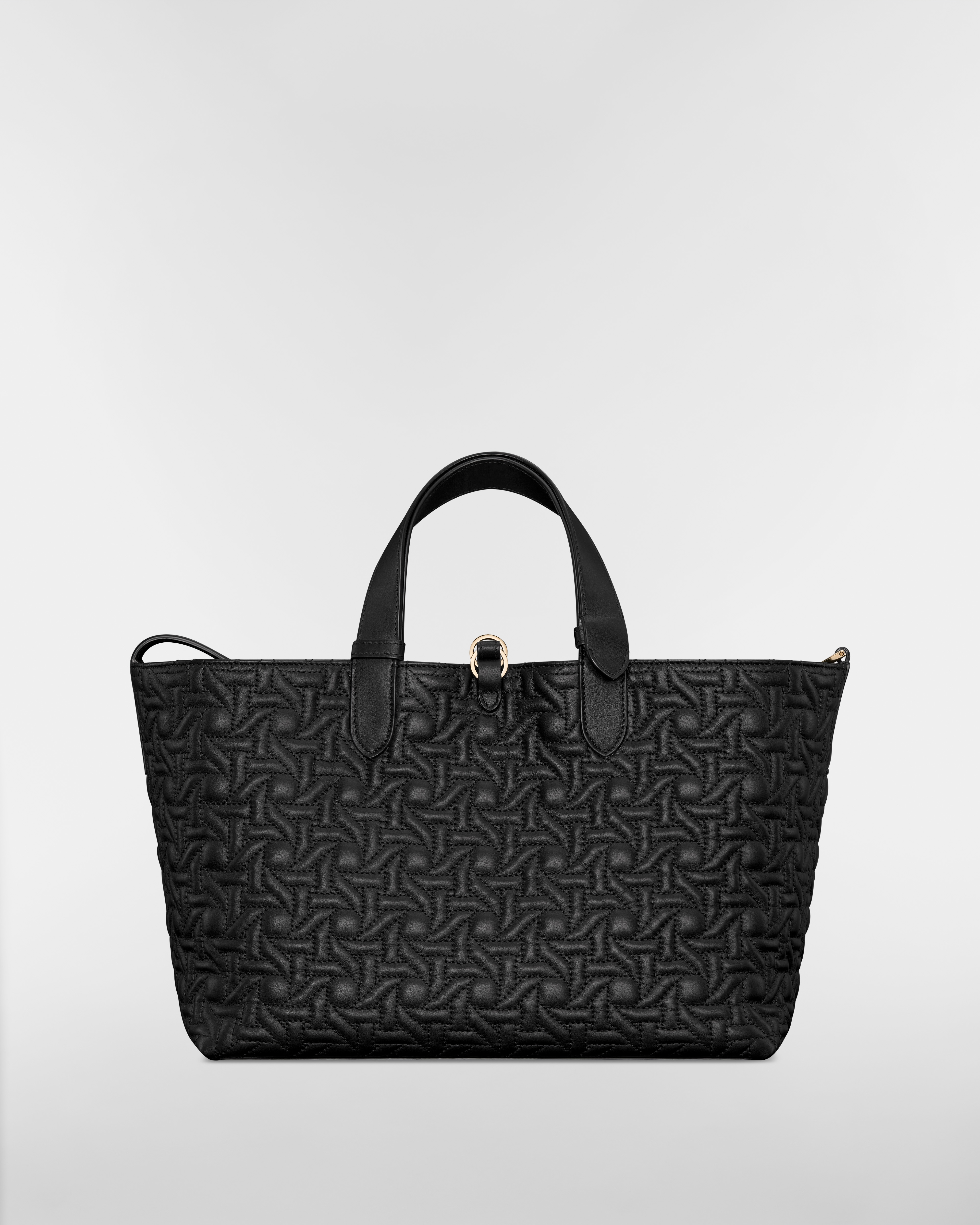 Mittelgroße Dior Toujours Tasche Graphic Cannage Kalbsleder in Schwarz E08