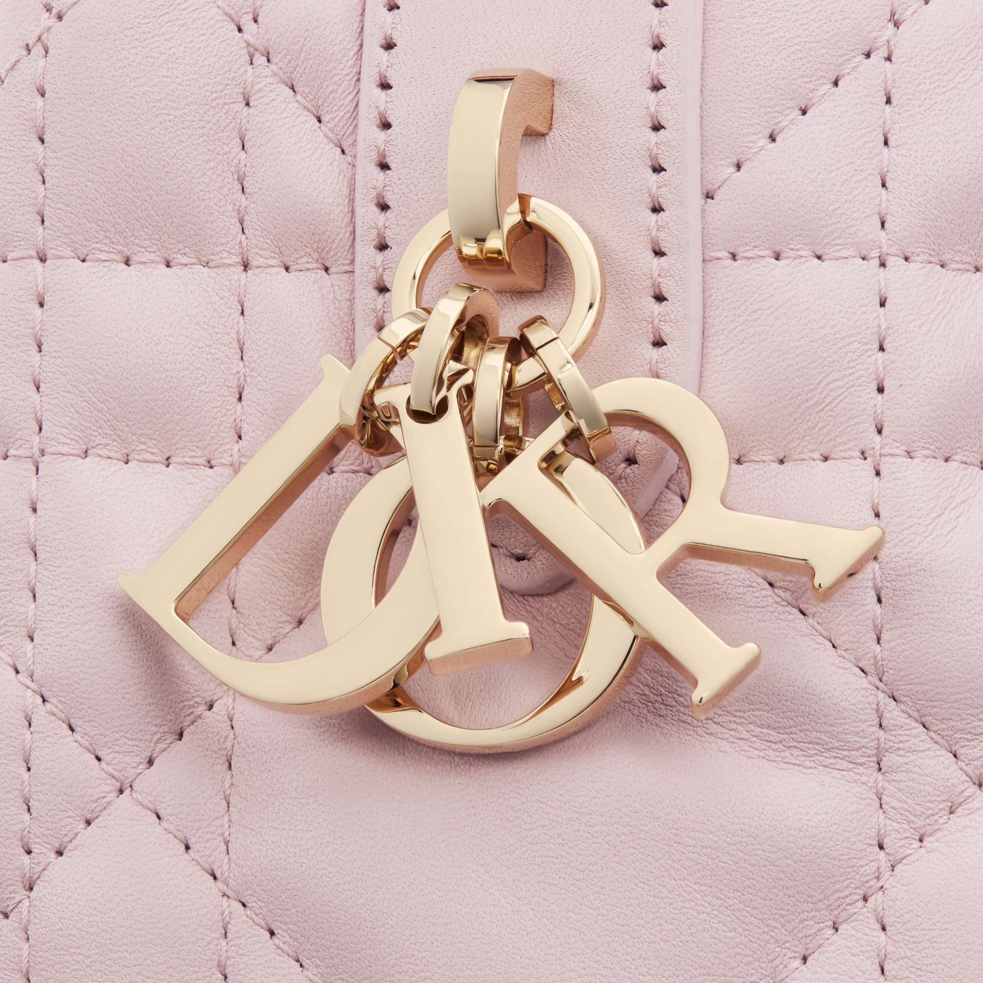 DIOR 25S ALWAYS MINI BAG 13 IN LIGHT PINK MACROCANNAGE CALFSKIN GOLD HARDWRE