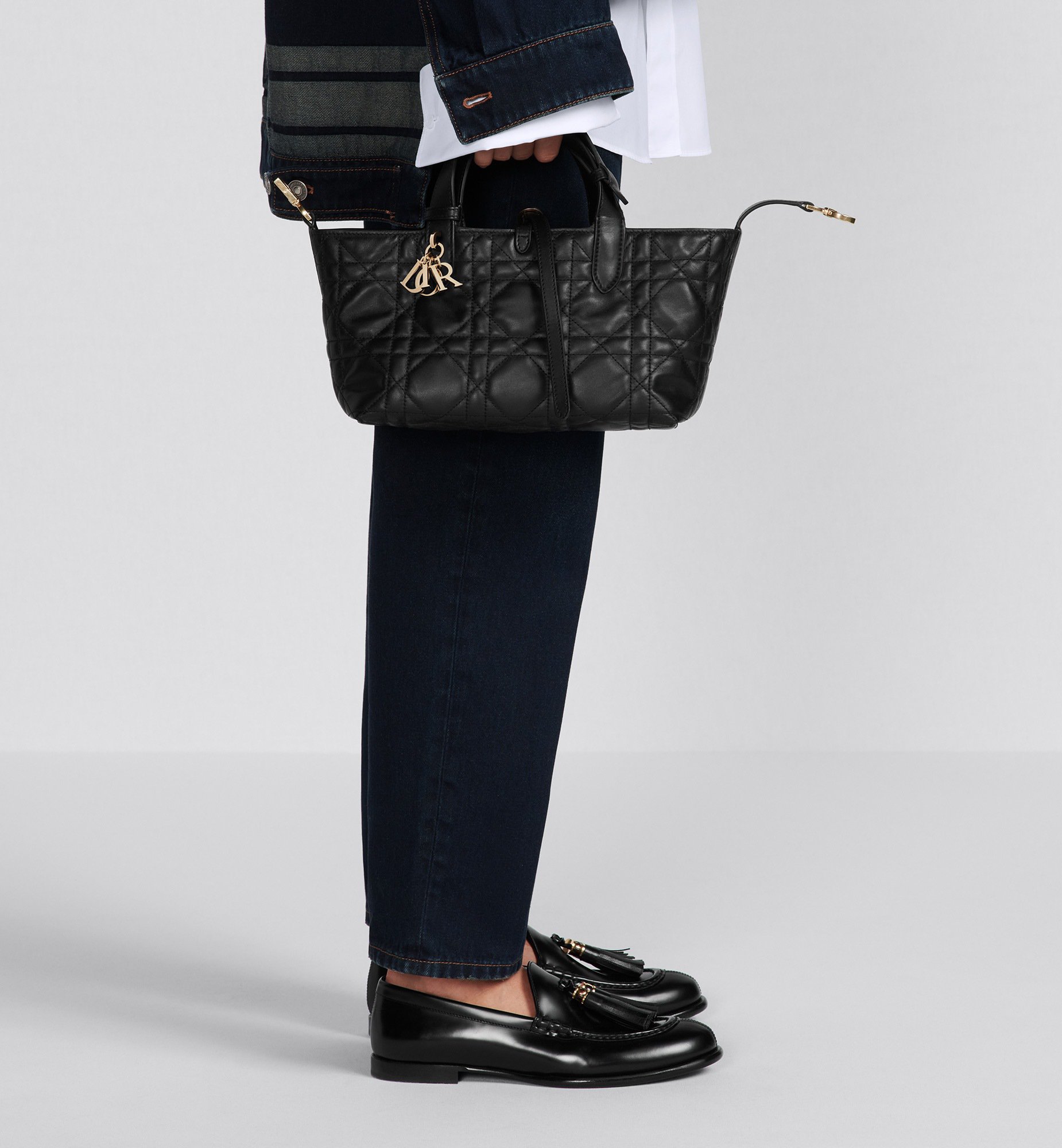 Small Dior Toujours Bag Worn view cropped