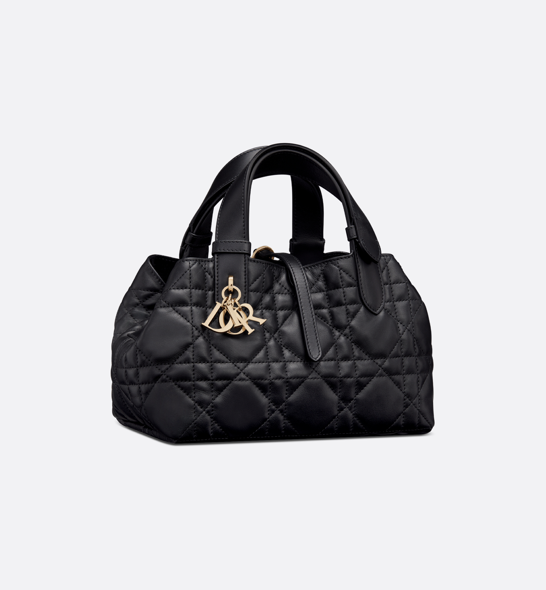 Small Dior Toujours Bag Black Macrocannage Calfskin | DIOR Small Dior Toujours Bag Black Macrocannage Calfskin | DIOR