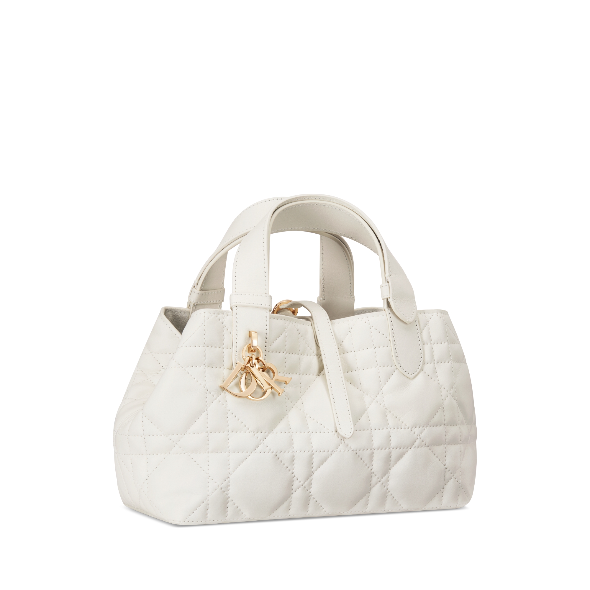 Small Dior Toujours Bag Latte Macrocannage Calfskin E03