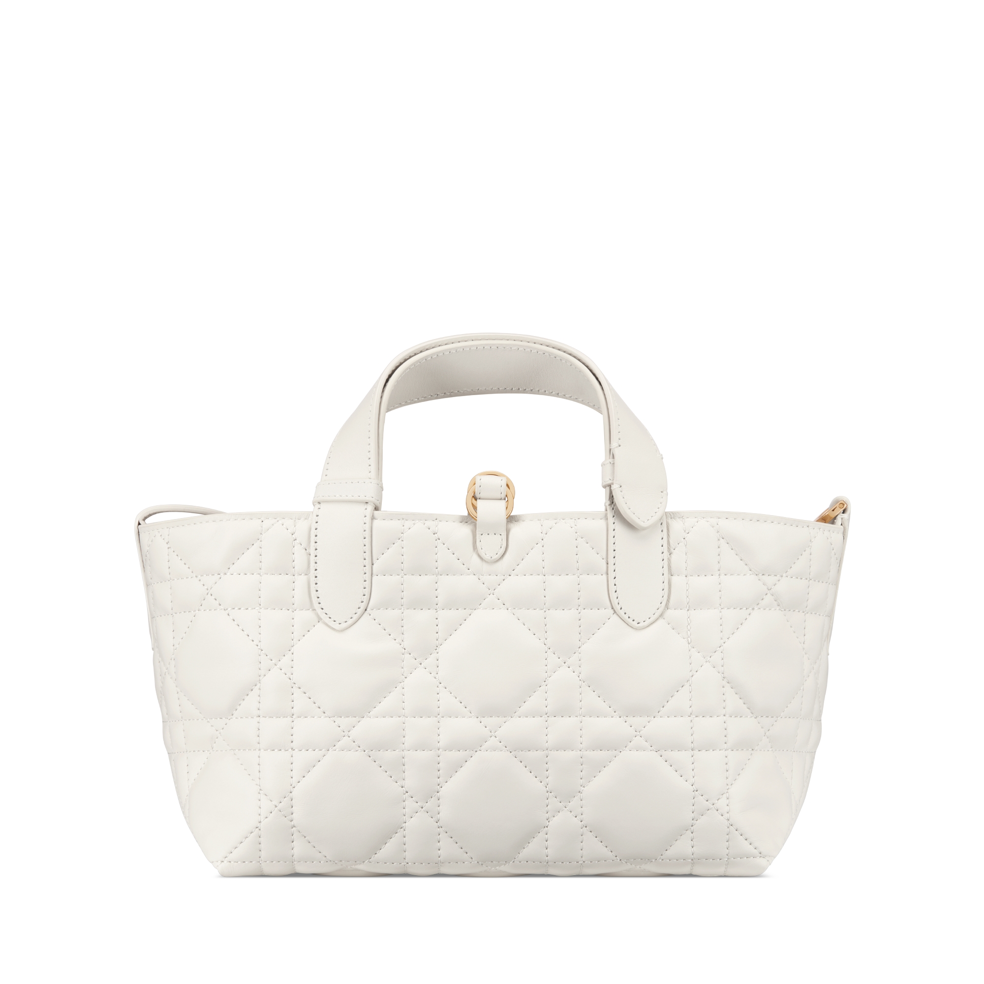 Small Dior Toujours Bag Latte Macrocannage Calfskin E08