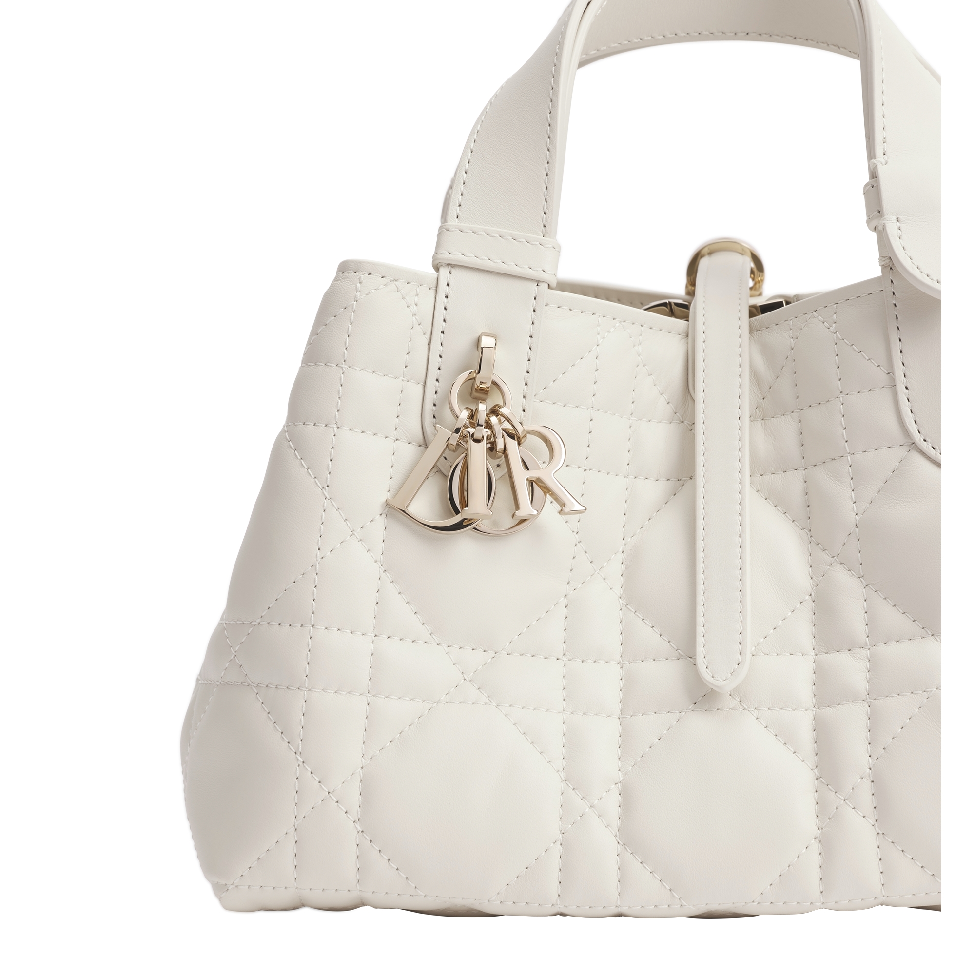 Small Dior Toujours Bag Latte Macrocannage Calfskin E10