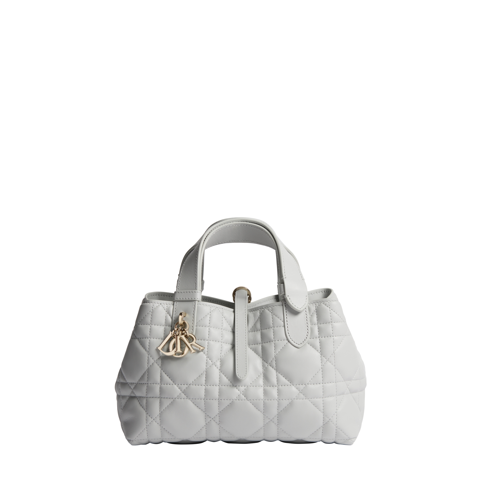  Pietro 灰色大型藤格紋圖案小牛皮