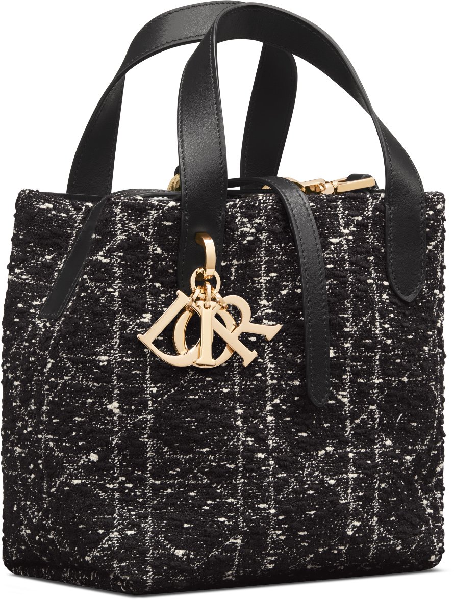 Small Dior Toujours Vertical Tote Bag Three quarter closed view Three quarter closed view
