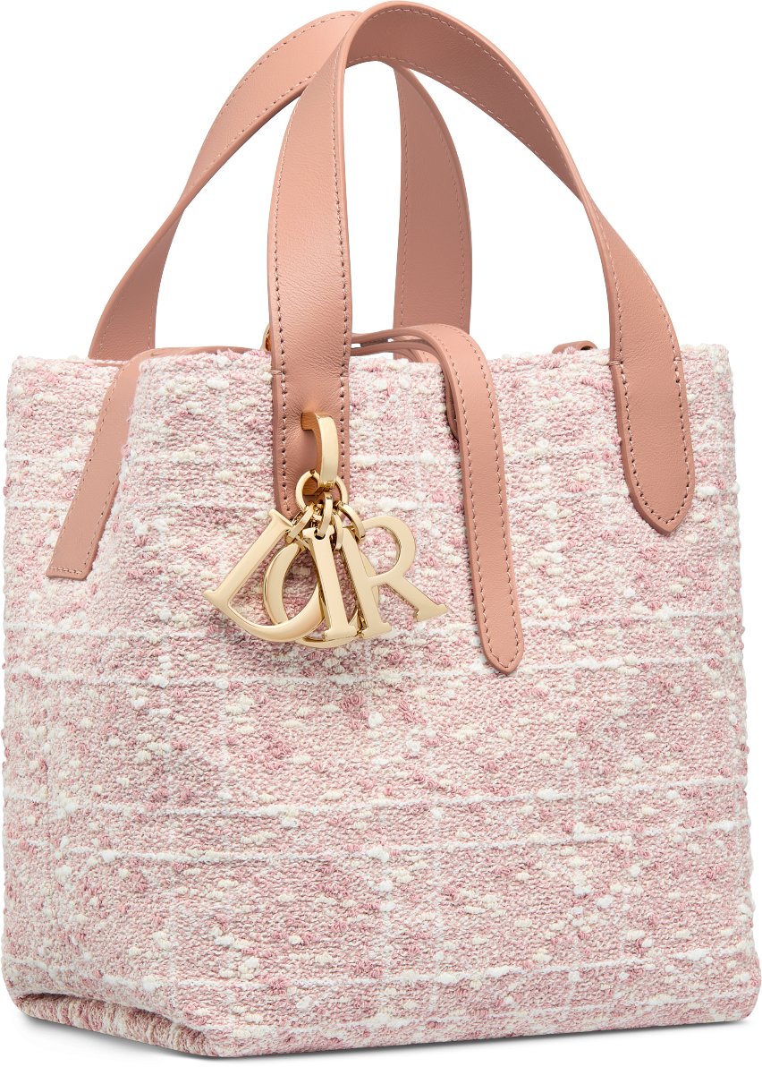 Small Dior Toujours Vertical Tote Bag Three quarter closed view