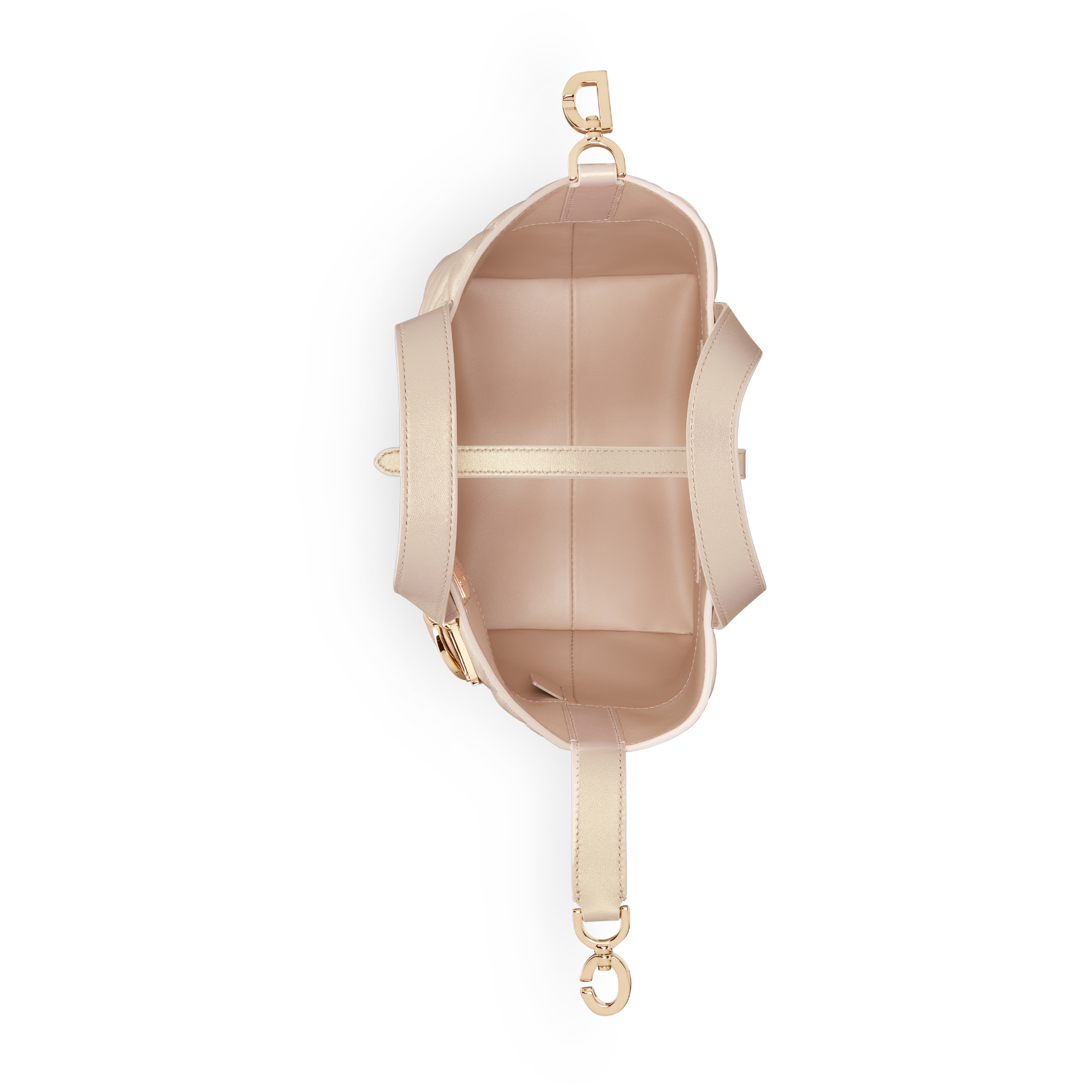 Small Dior Toujours Vertical Tote Bag Pearlescent Pink Macrocannage Lambskin E06