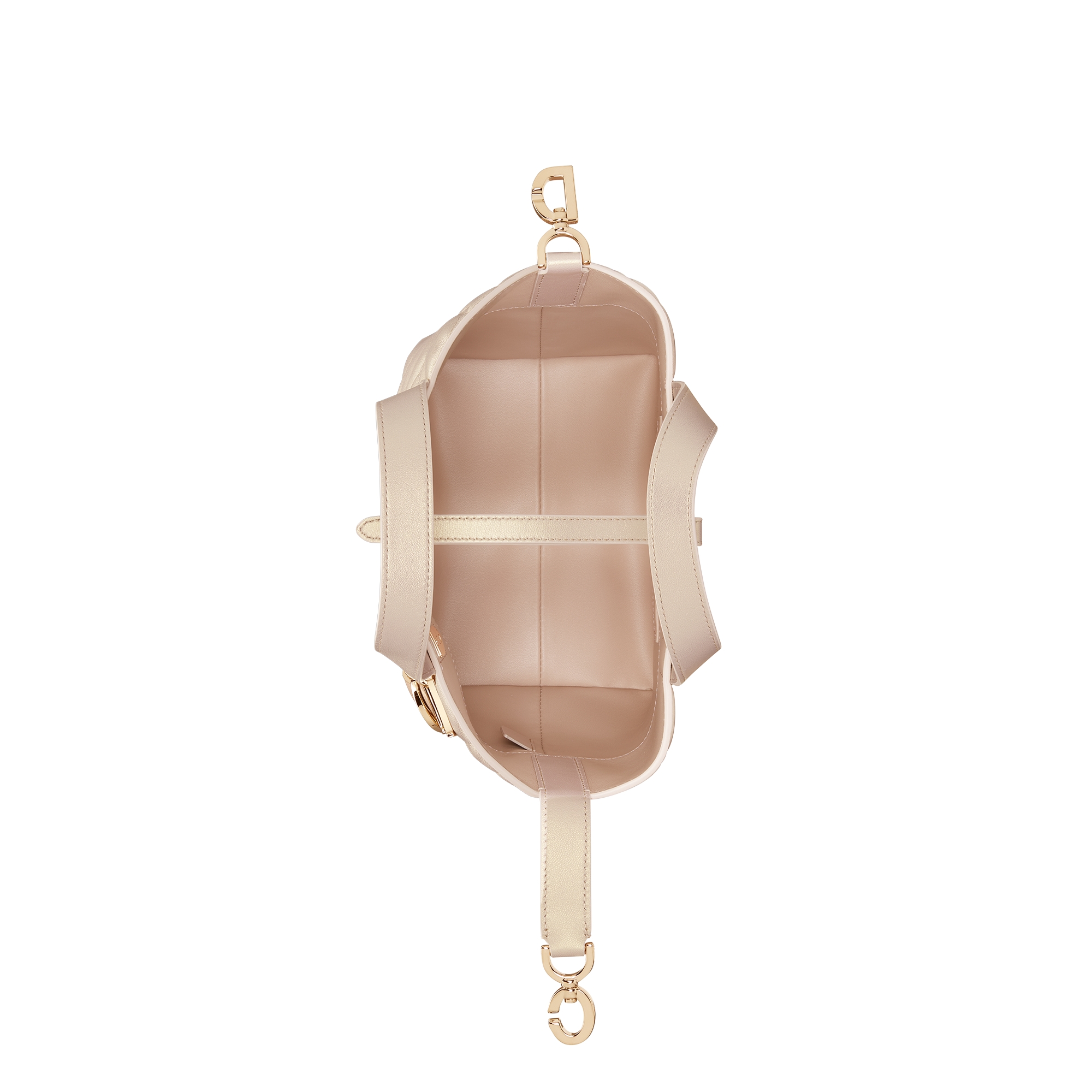 Small Dior Toujours Vertical Tote Bag Pearlescent Pink Macrocannage Lambskin E06