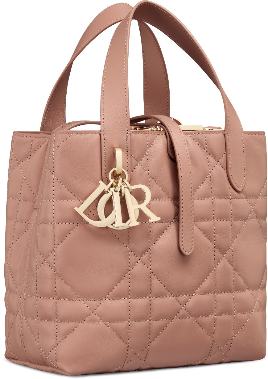 Small Dior Toujours Vertical Tote Bag Three quarter closed view Three quarter closed view