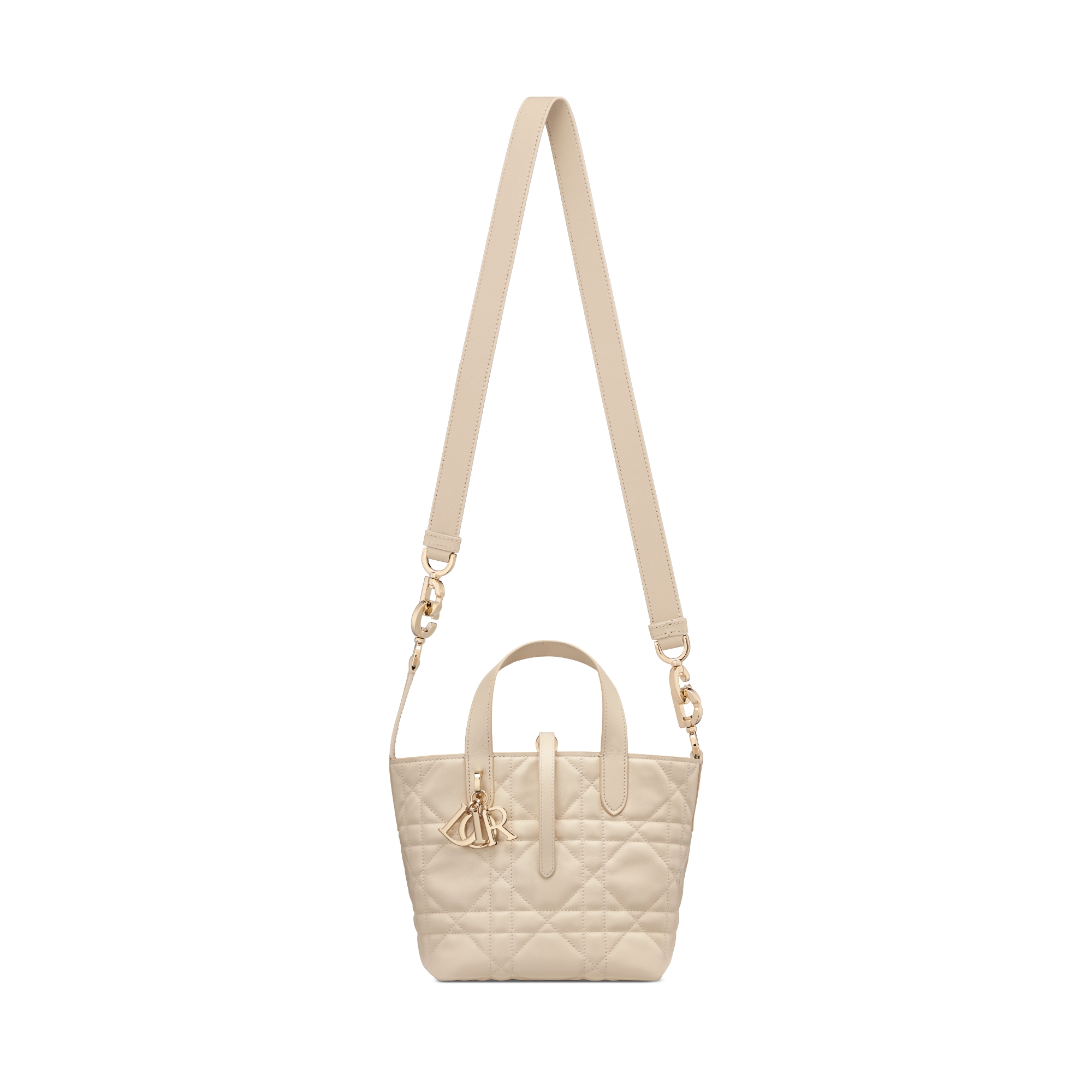 Dior Toujours 스몰 버티컬 토트백 라이트 아이보리 매크로까나쥬 송아지 가죽 E07