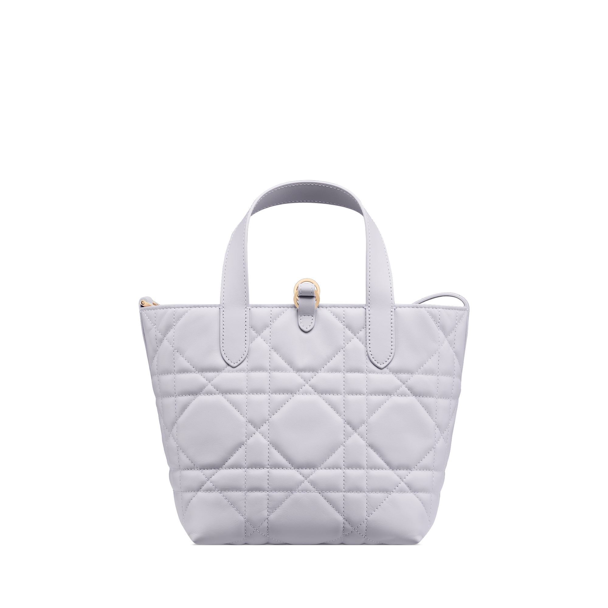 Small Dior Toujours Vertical Tote Bag Lilac Macrocannage Calfskin E08