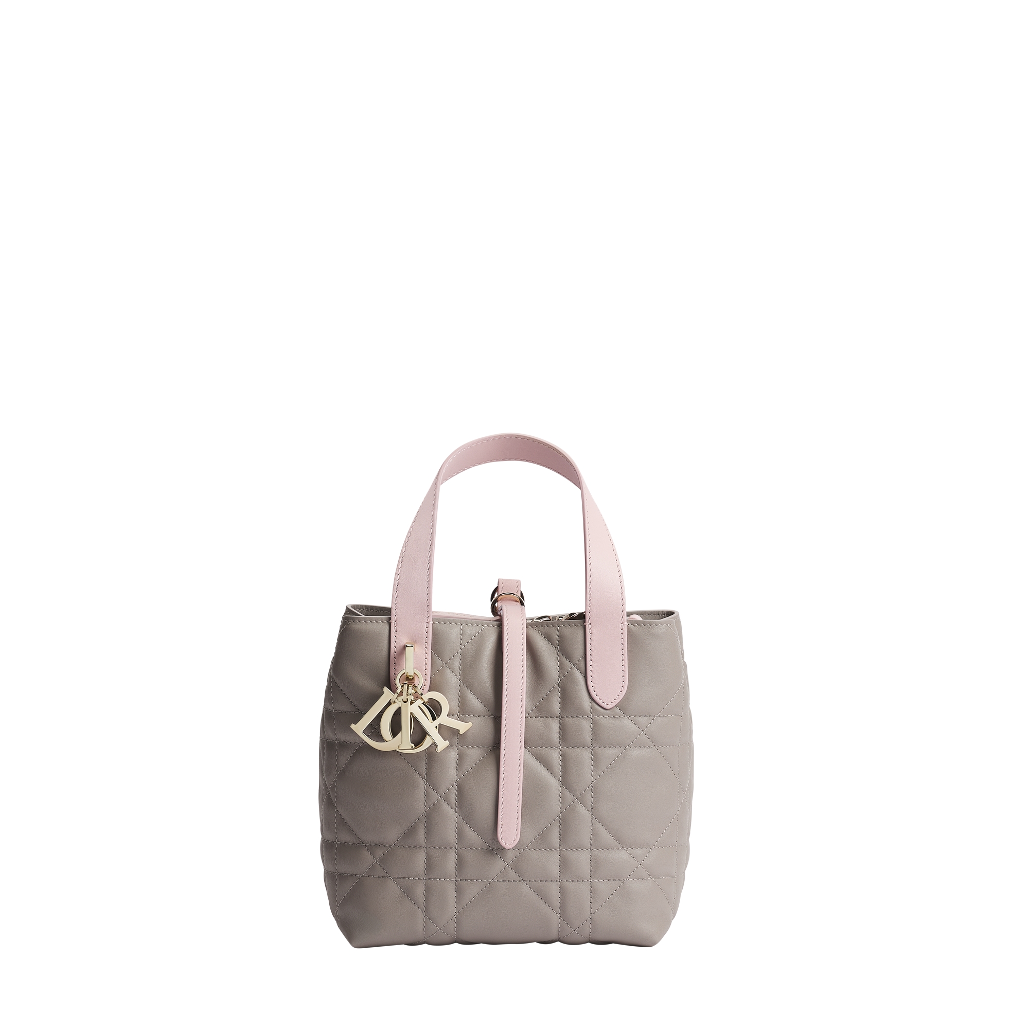  Two-Tone Trianon Gray and Soupir Pink Macrocannage Calfskin
