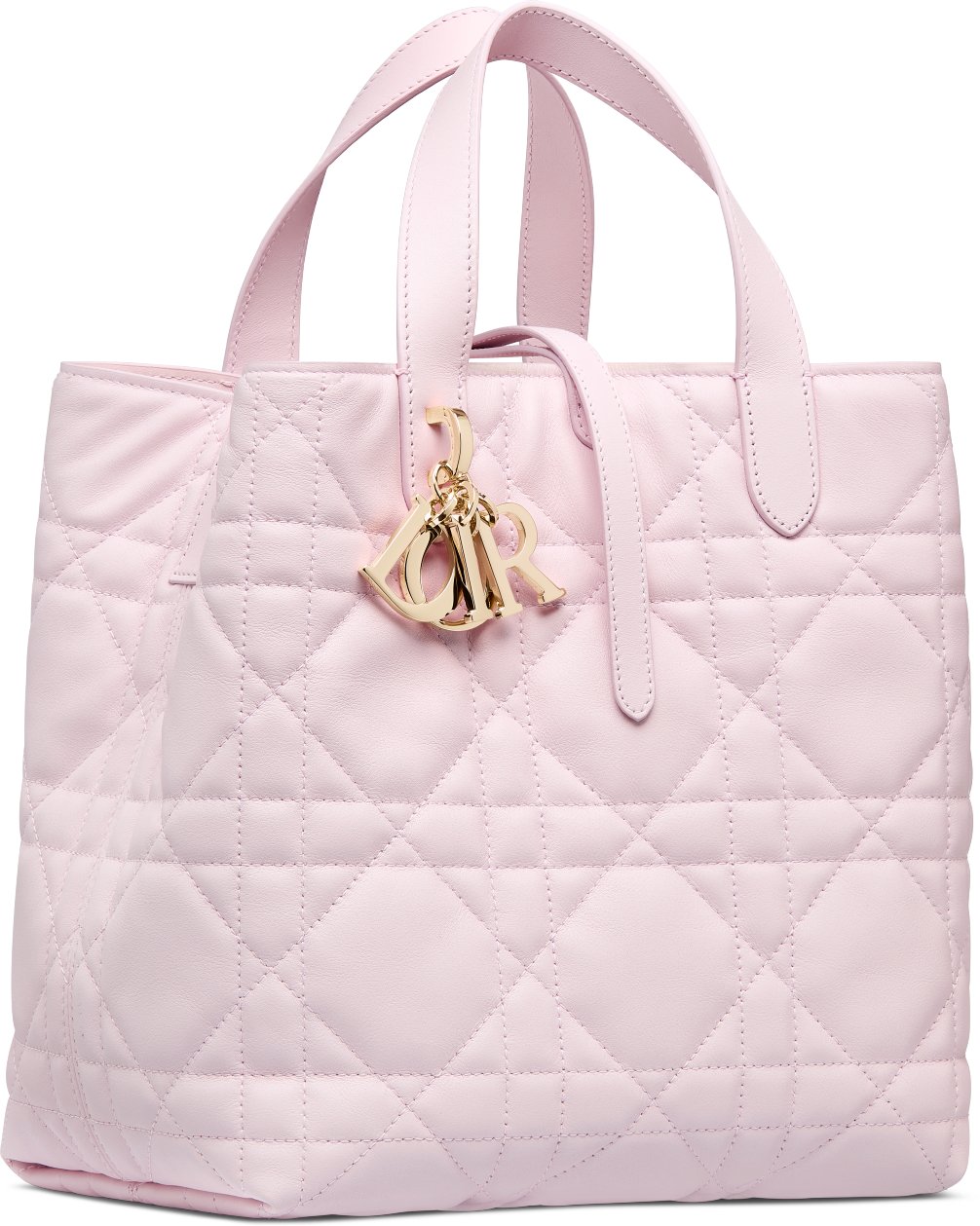 Medium Dior Toujours Vertical Tote Bag Three quarter closed view Three quarter closed view