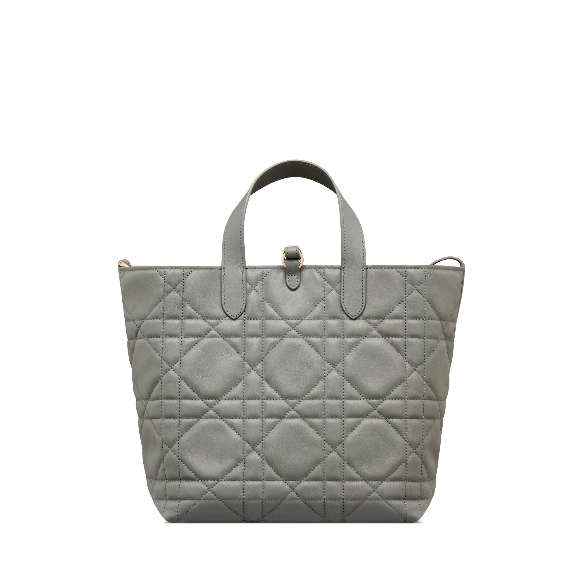 Dior Toujours 미디엄 버티컬 토트백 스톤 그레이 매크로까나쥬 송아지 가죽 E08