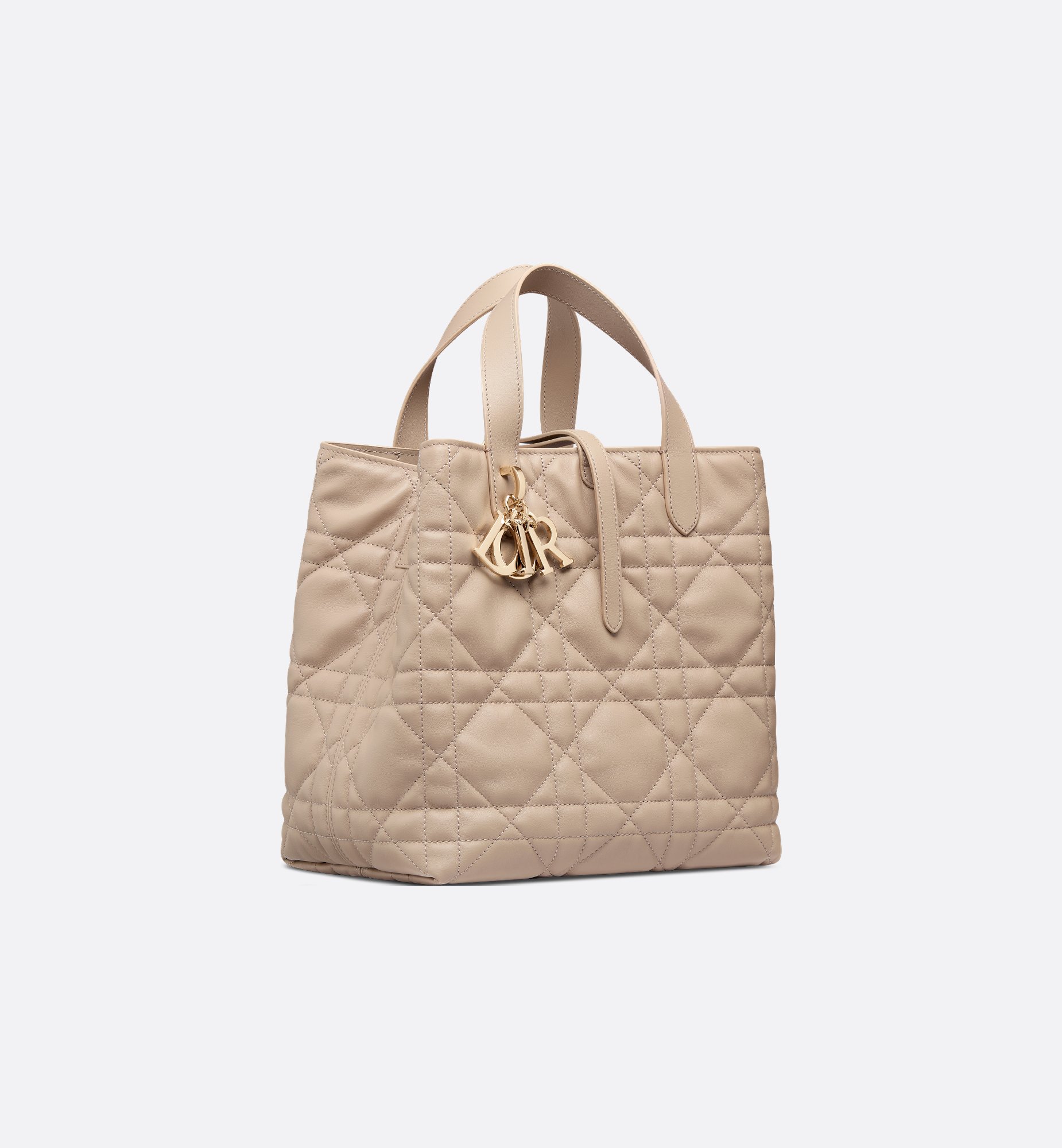 Medium Dior Toujours Vertical Tote Bag Black Macrocannage Medium Dior Toujours Vertical Tote Bag Black Macrocannage