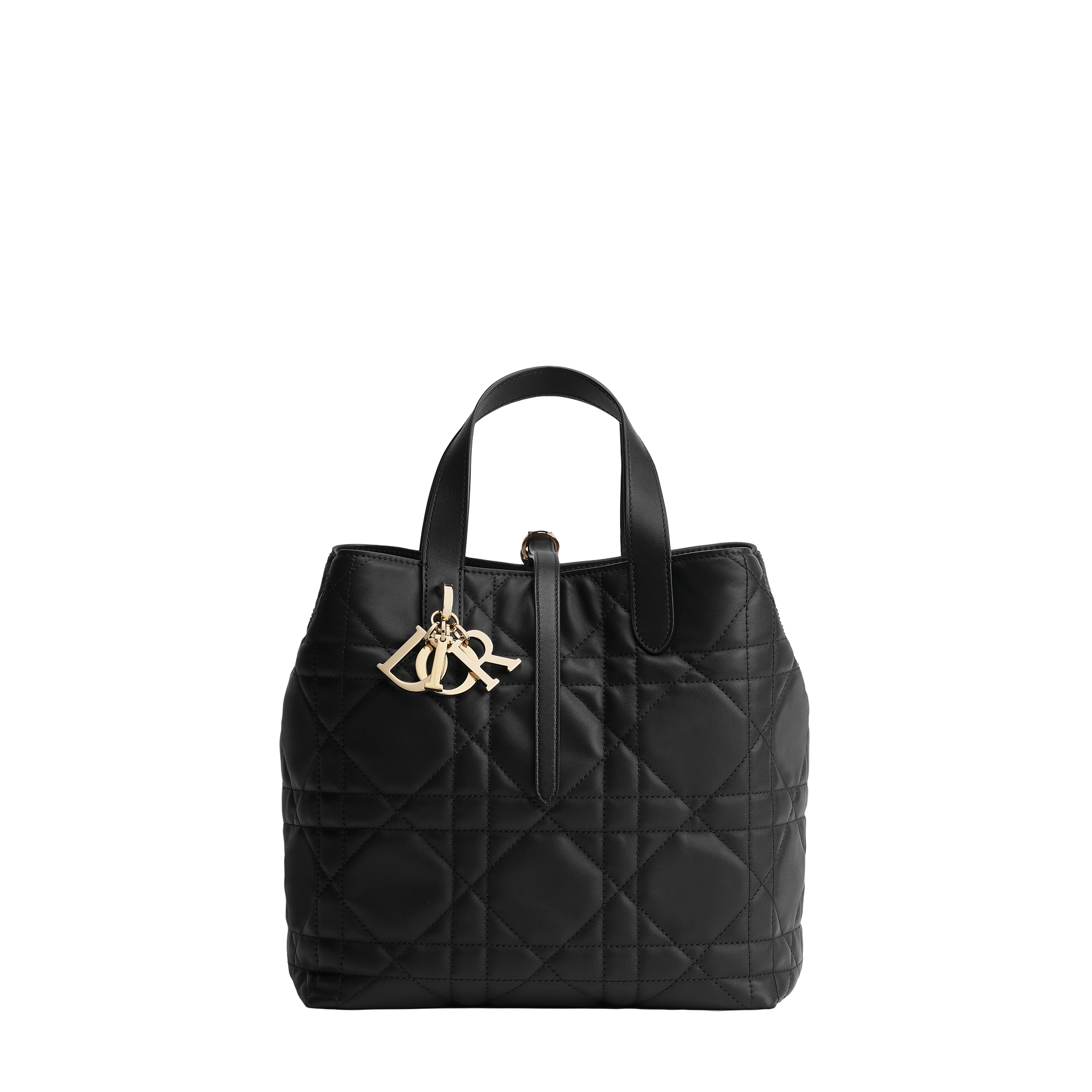  黑色 Macrocannage 大籐格紋小牛皮