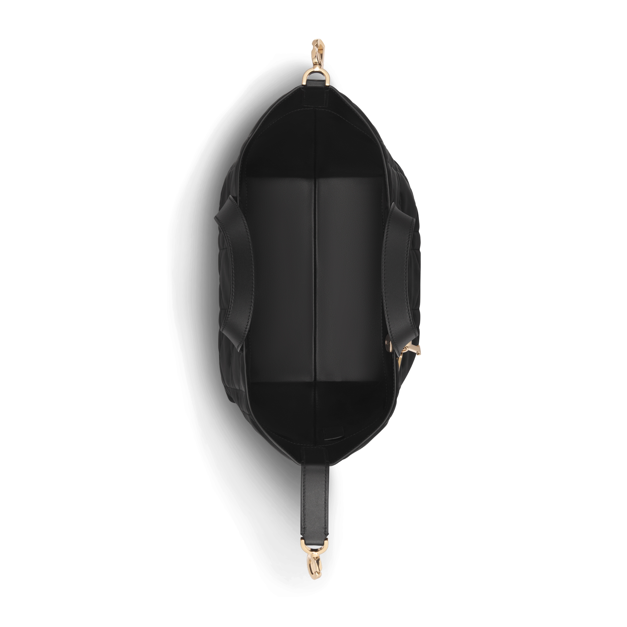 Medium Dior Toujours Vertical Tote Bag Black Macrocannage Calfskin E06