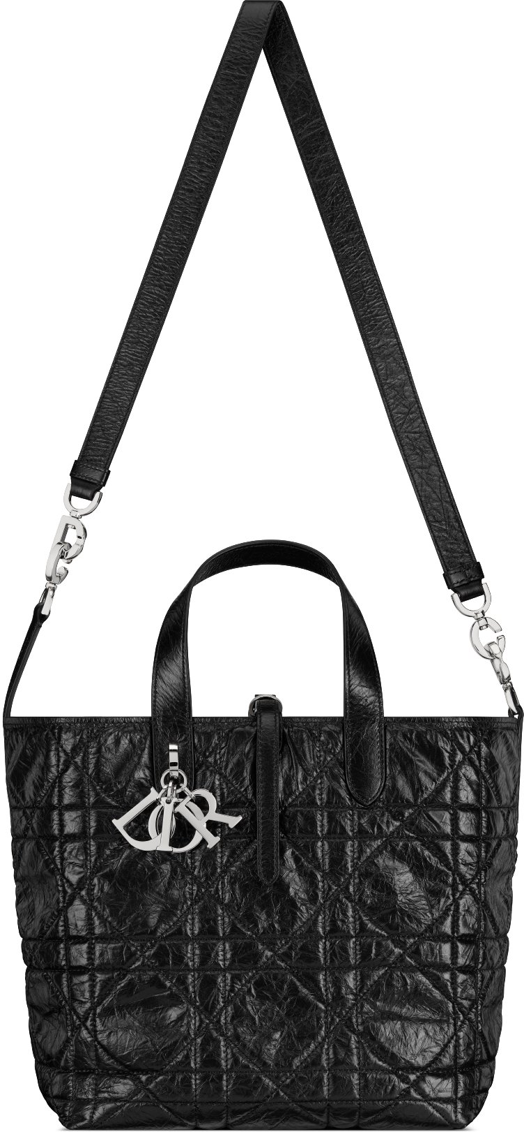 Medium Dior Toujours Vertical Tote Bag Unfolded view
