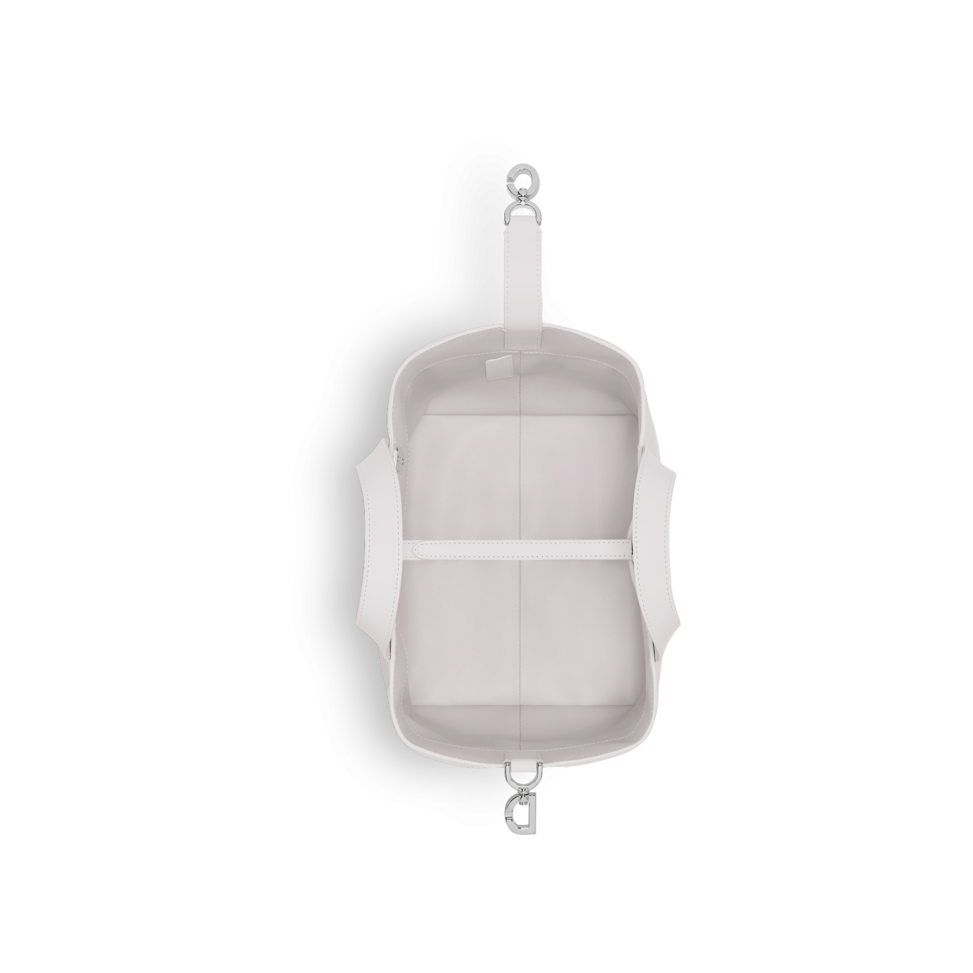 Sac cabas vertical Dior Toujours Medium Cuir de veau Macrocannage gris tendre E06