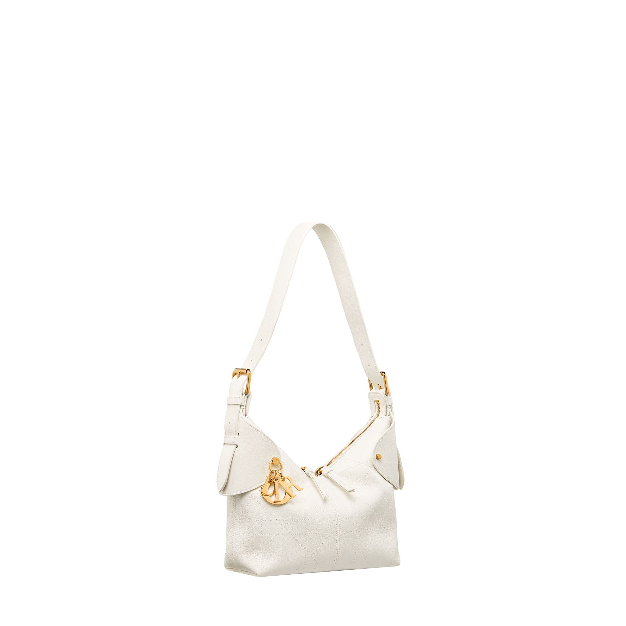 Small Dior Voyage Bag Latte Flat Macrocannage Grained Calfskin E03