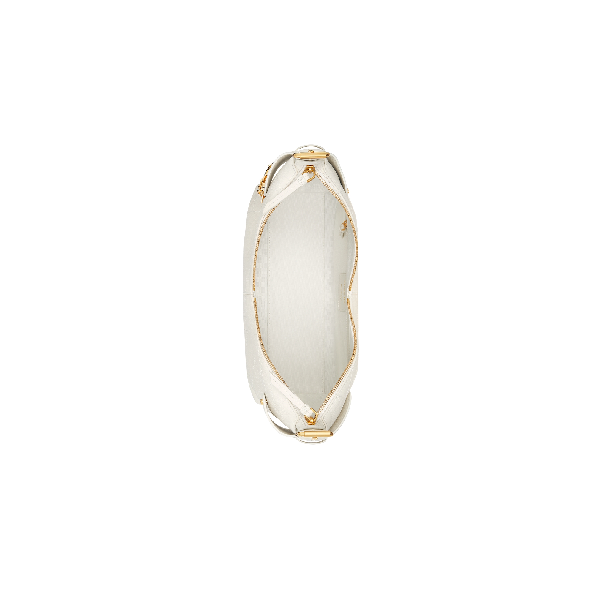 Medium Dior Voyage Bag Latte Flat Macrocannage Grained Calfskin E06