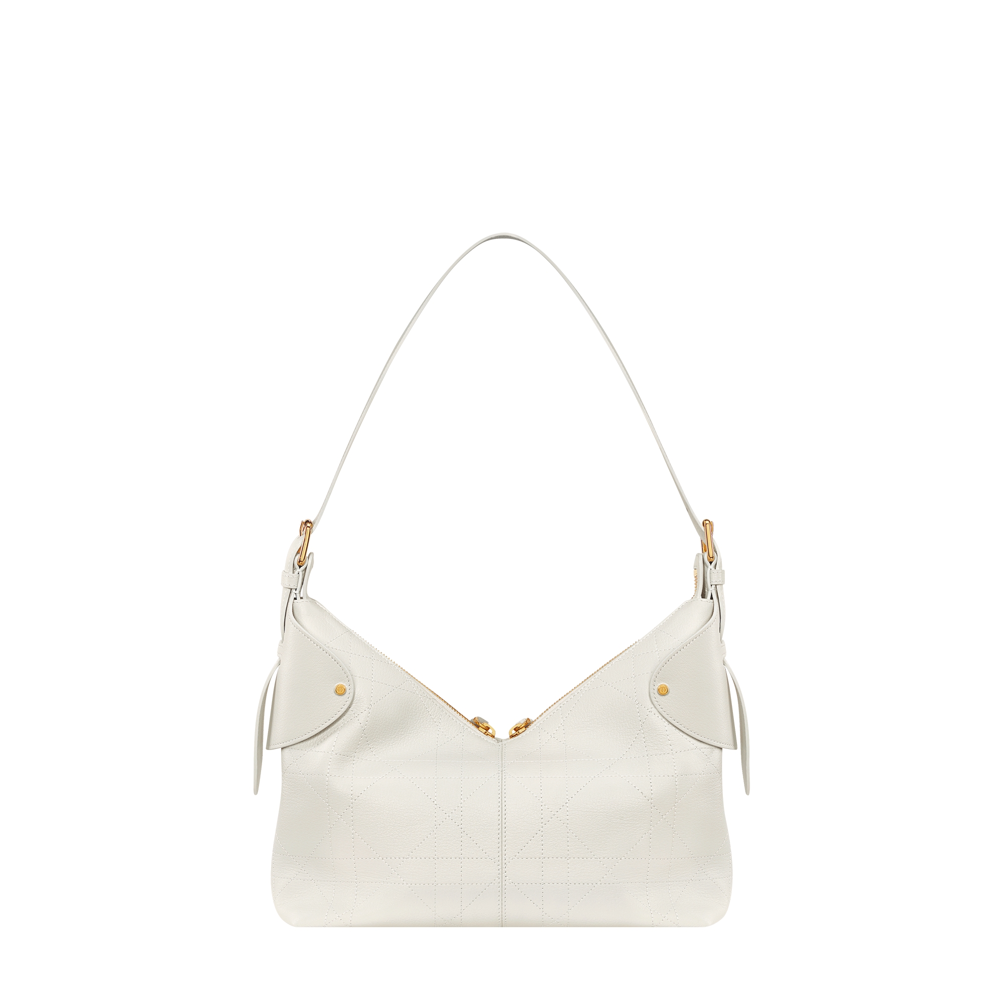 Medium Dior Voyage Bag Latte Flat Macrocannage Grained Calfskin E08