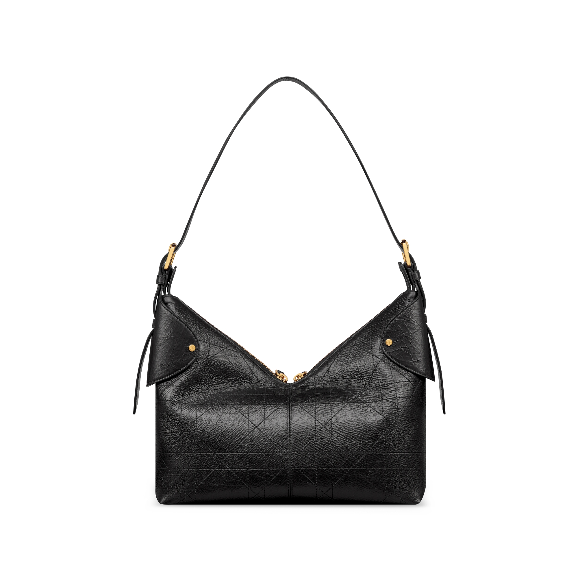 Dior Voyage バッグ ミディアム フラット マクロカナージュ クリンクルド カーフスキン E08