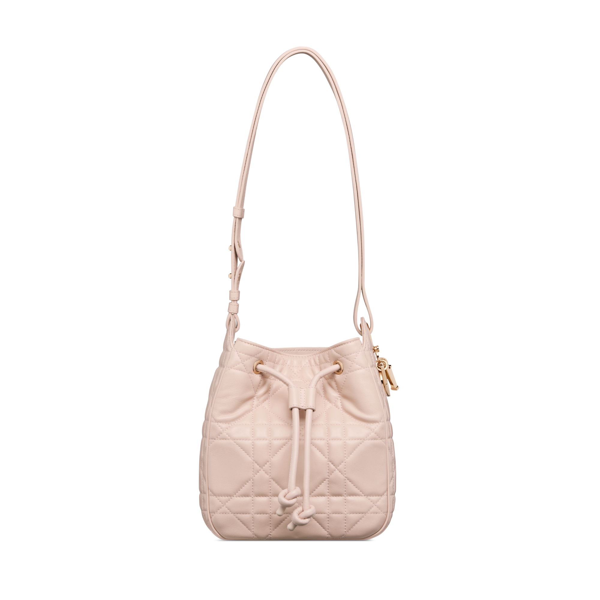 Small D-Motion Bag Powder Pink Macrocannage Lambskin E01