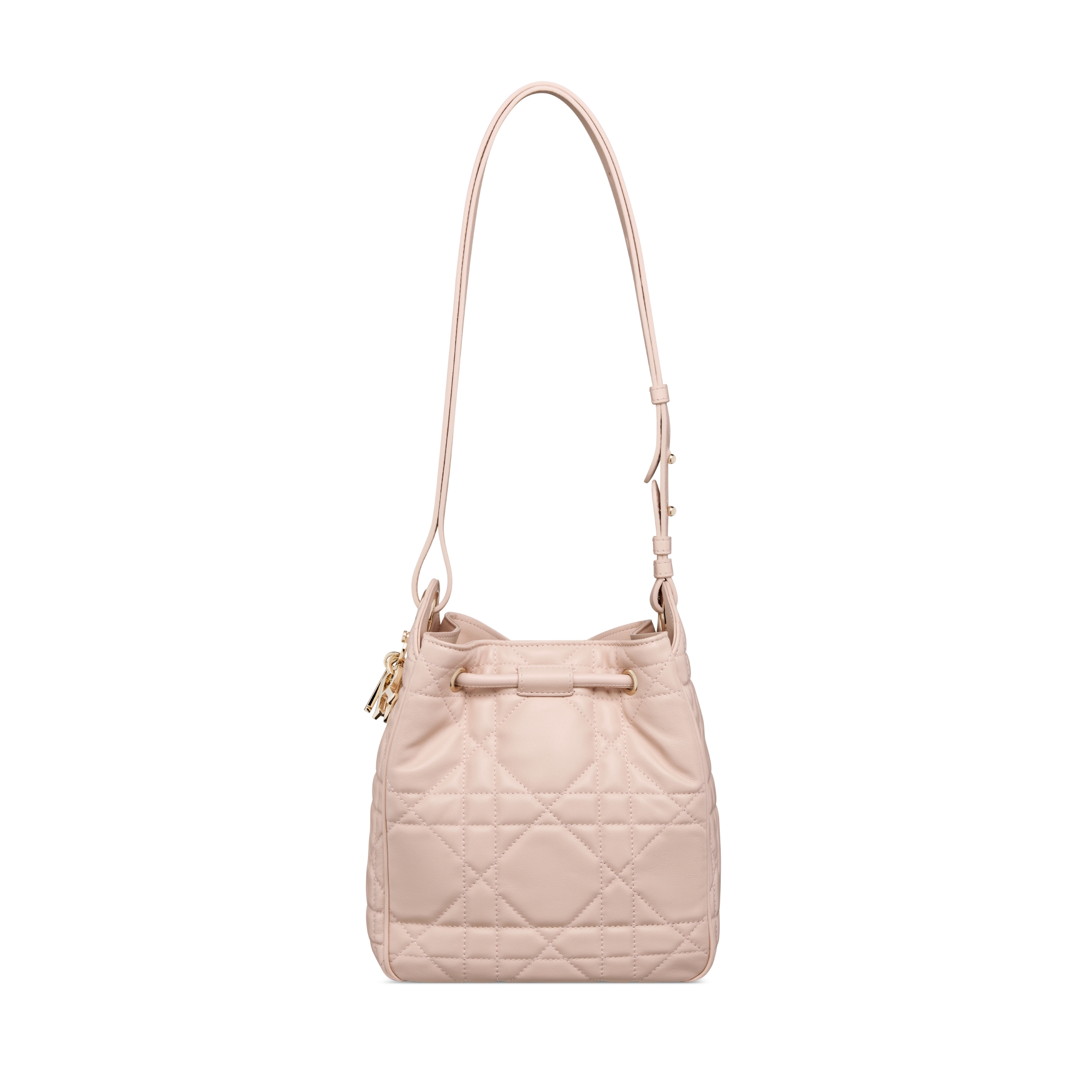 Small D-Motion Bag Powder Pink Macrocannage Lambskin E08