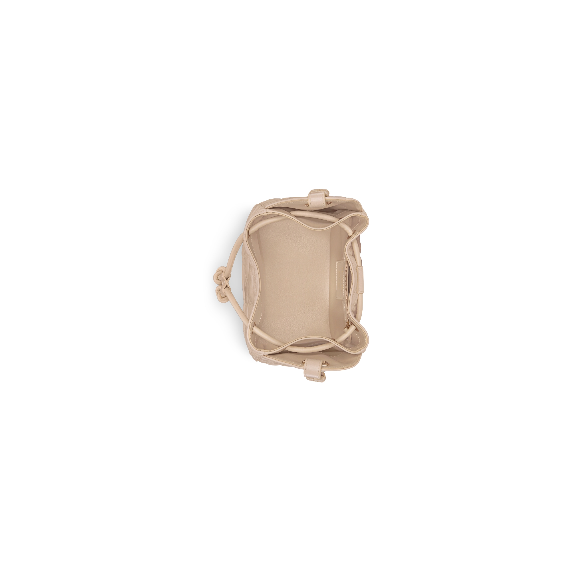 Small D-Motion Bag Powder Beige Macrocannage Lambskin E06