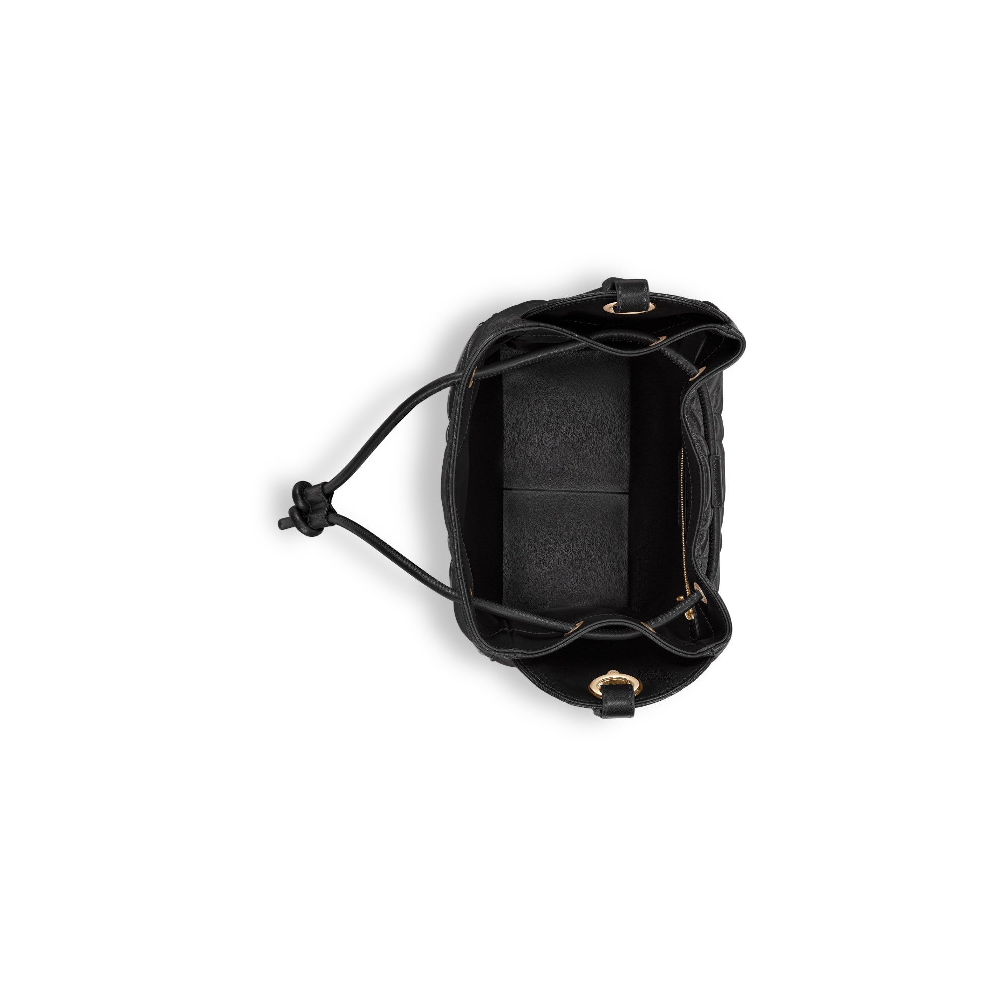 Medium D-Motion Bag Black Macrocannage Lambskin E06