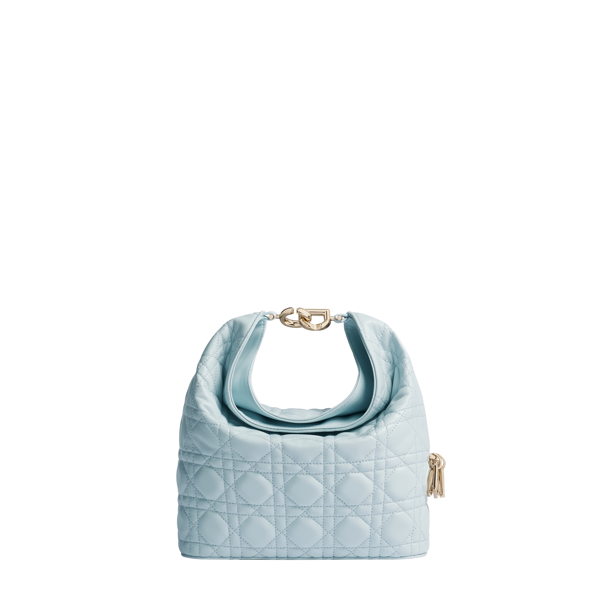  Ice Blue Cannage Lambskin
