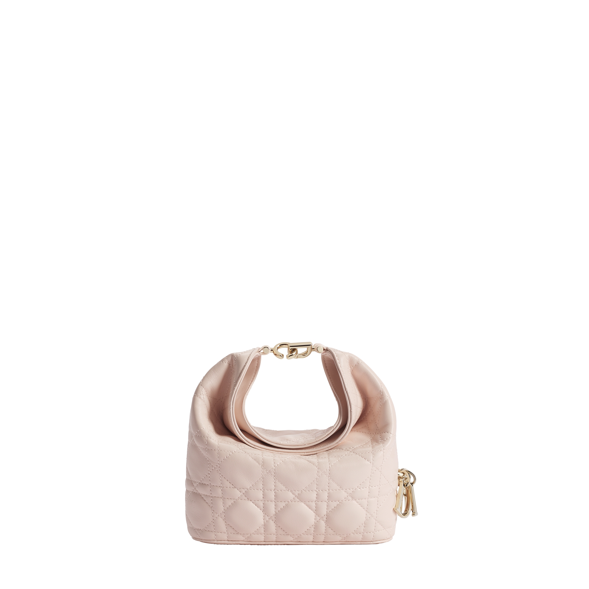 Mini Dior Toujours Hobo Bag Ballet Pink Cannage Lambskin E01