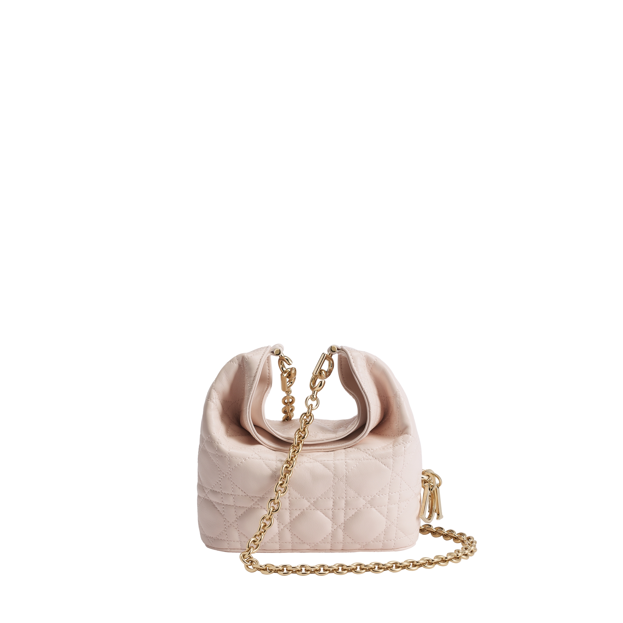 Mini Dior Toujours Hobo Bag Ballet Pink Cannage Lambskin E03