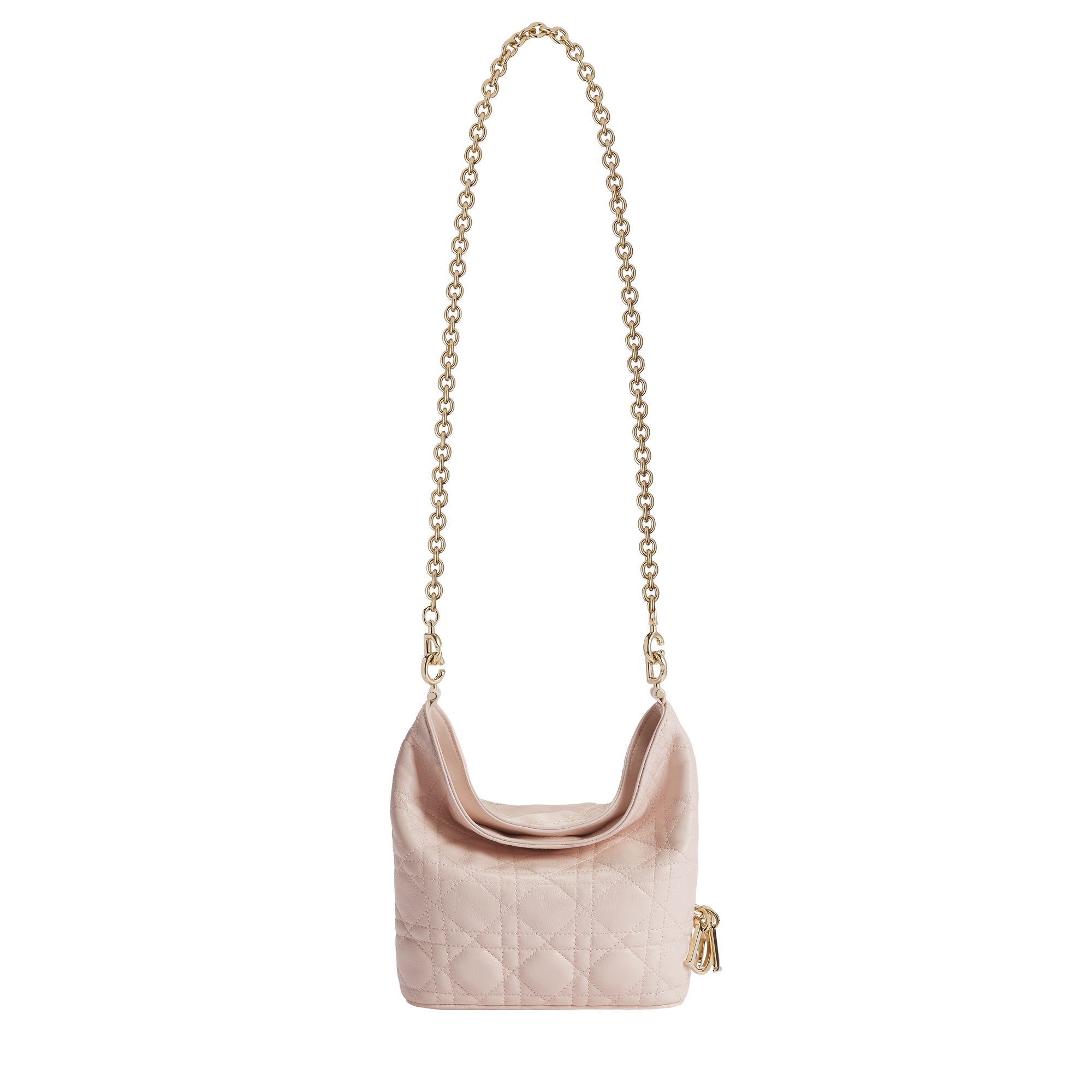 Mini Dior Toujours Hobo Bag Ballet Pink Cannage Lambskin E07