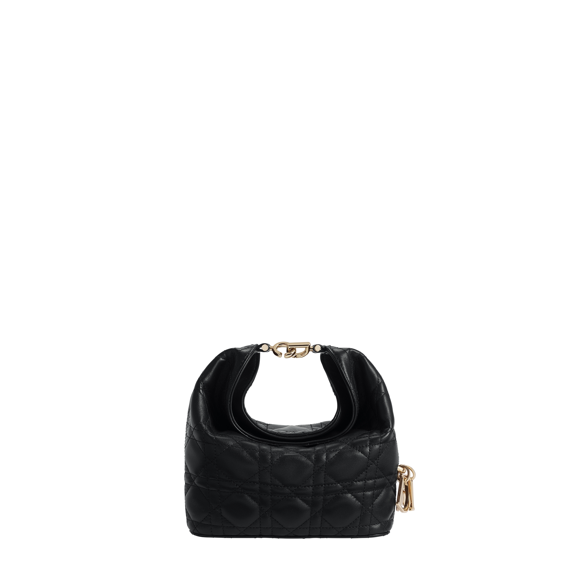 Mini Dior Toujours Hobo Bag Black Cannage Lambskin E01