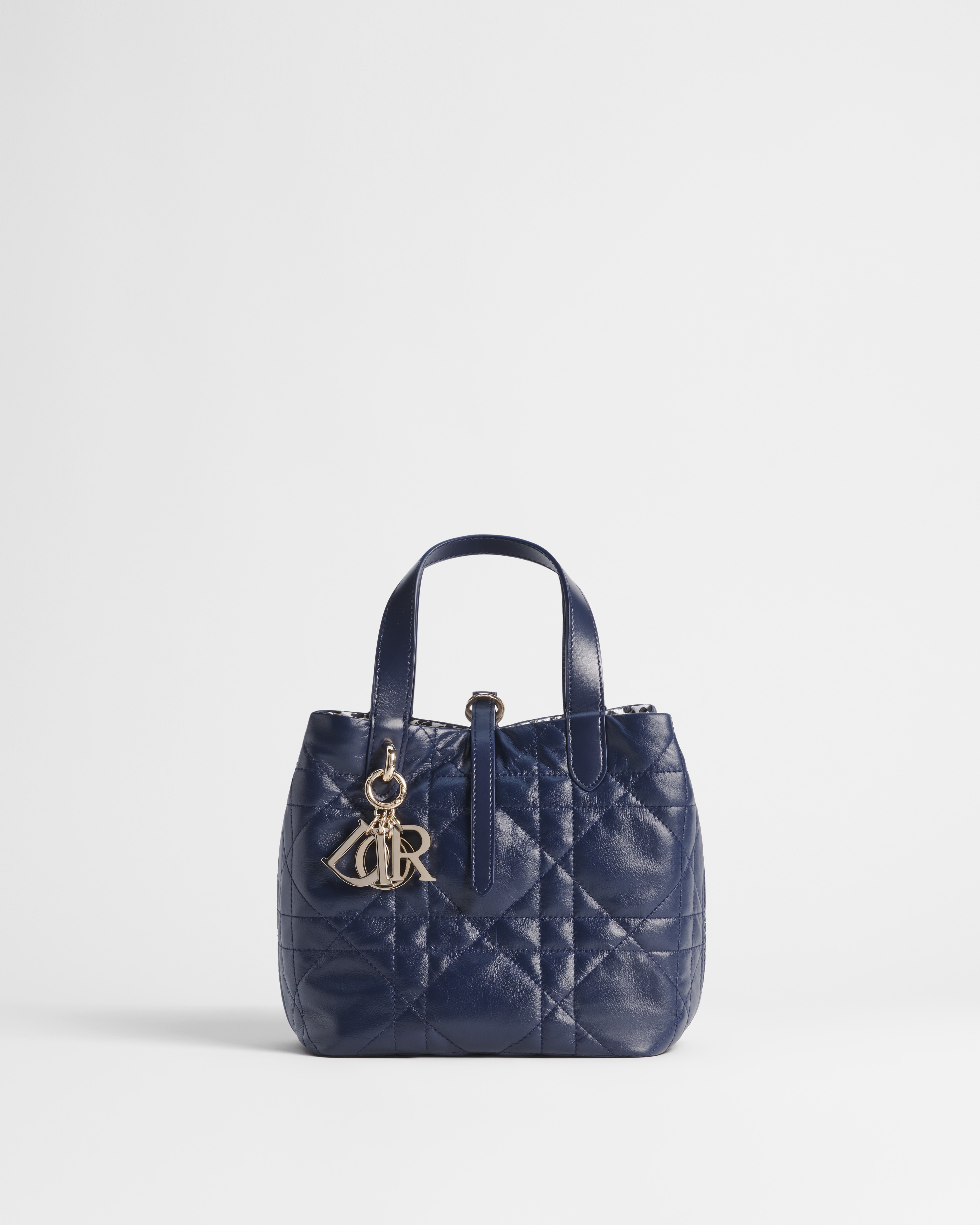 Dior Qixi Dior Toujours リバーシブル バーティカル トートバッグ スモール マクロカナージュ キルティング カーフスキン & Dior Heart E01