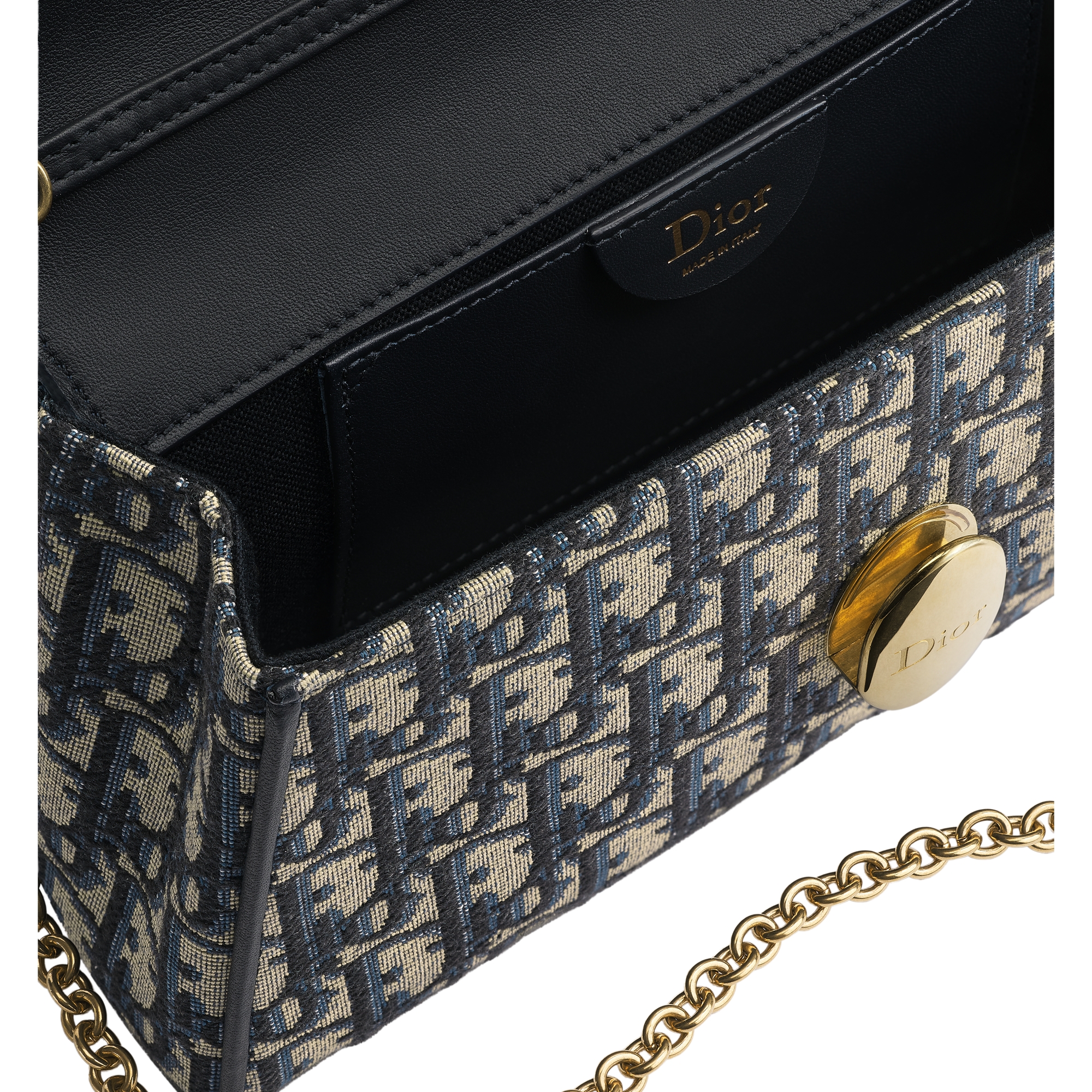 Dior Médaillon Pouch Blue Dior Oblique Jacquard E06