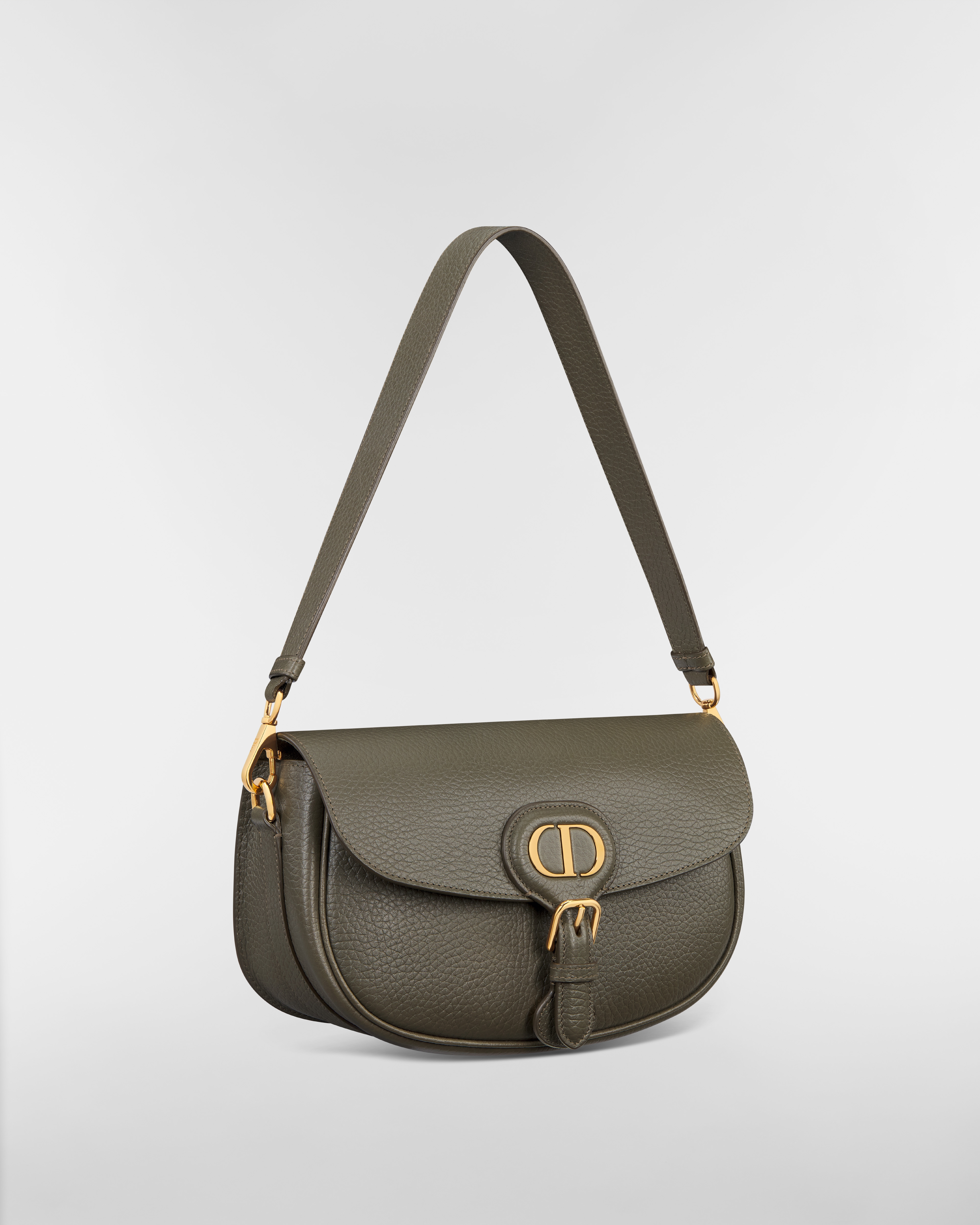 Dior Bobby Multicarry Tasche Genarbtes Kalbsleder in Olivtaupe E03