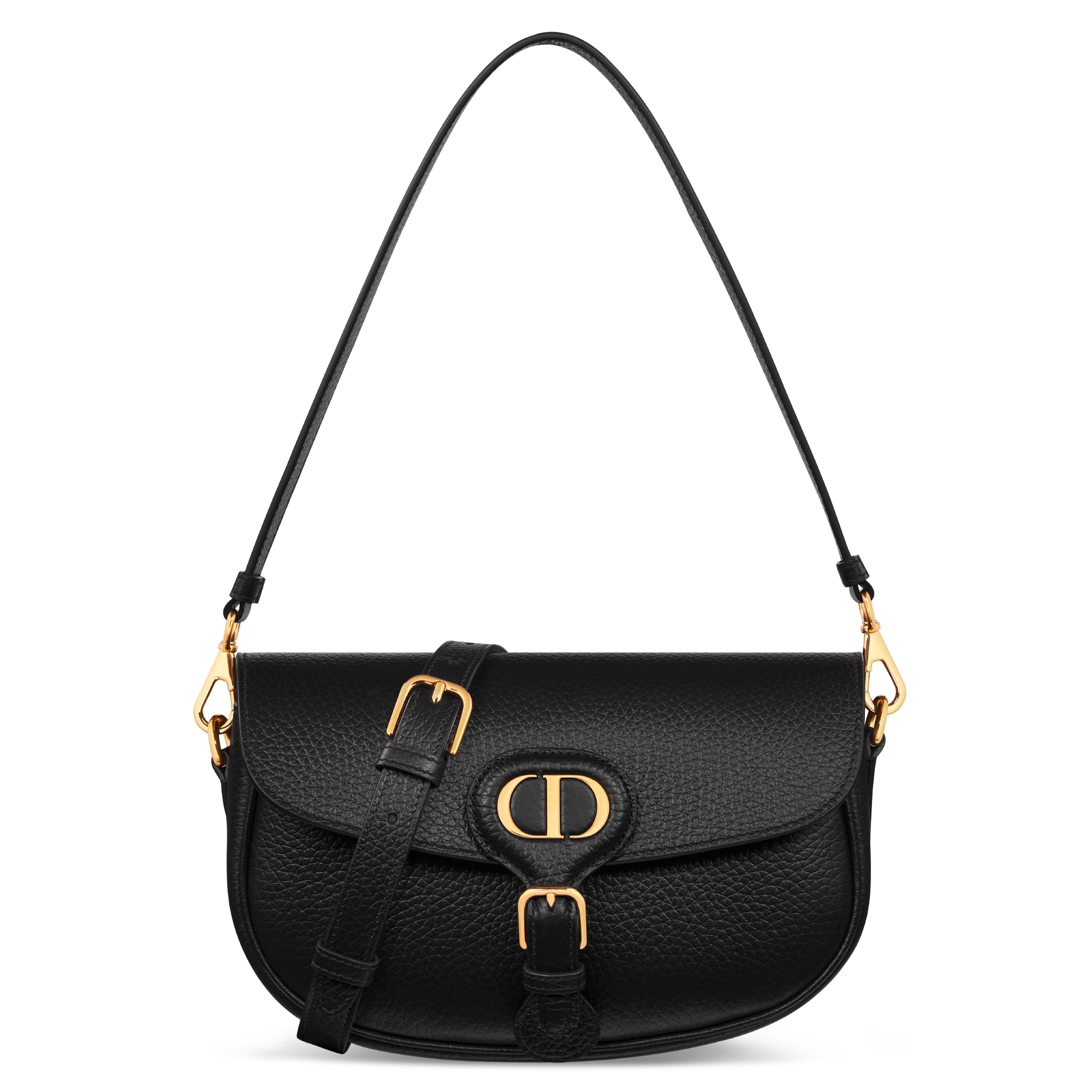 Dior Bobby Multicarry Tasche Genarbtes Kalbsleder in Schwarz E01