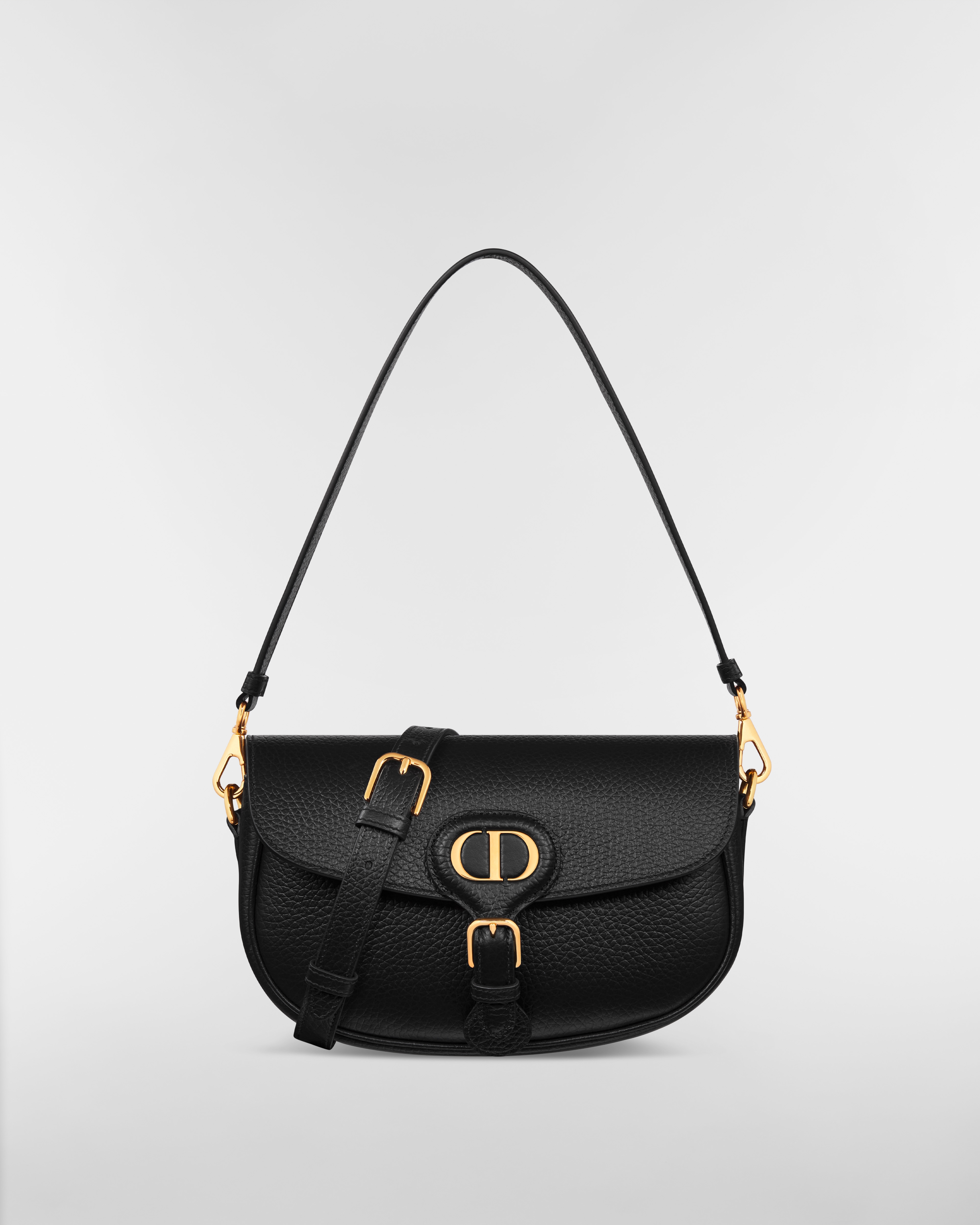 Dior Bobby Multicarry Tasche Genarbtes Kalbsleder in Schwarz E01