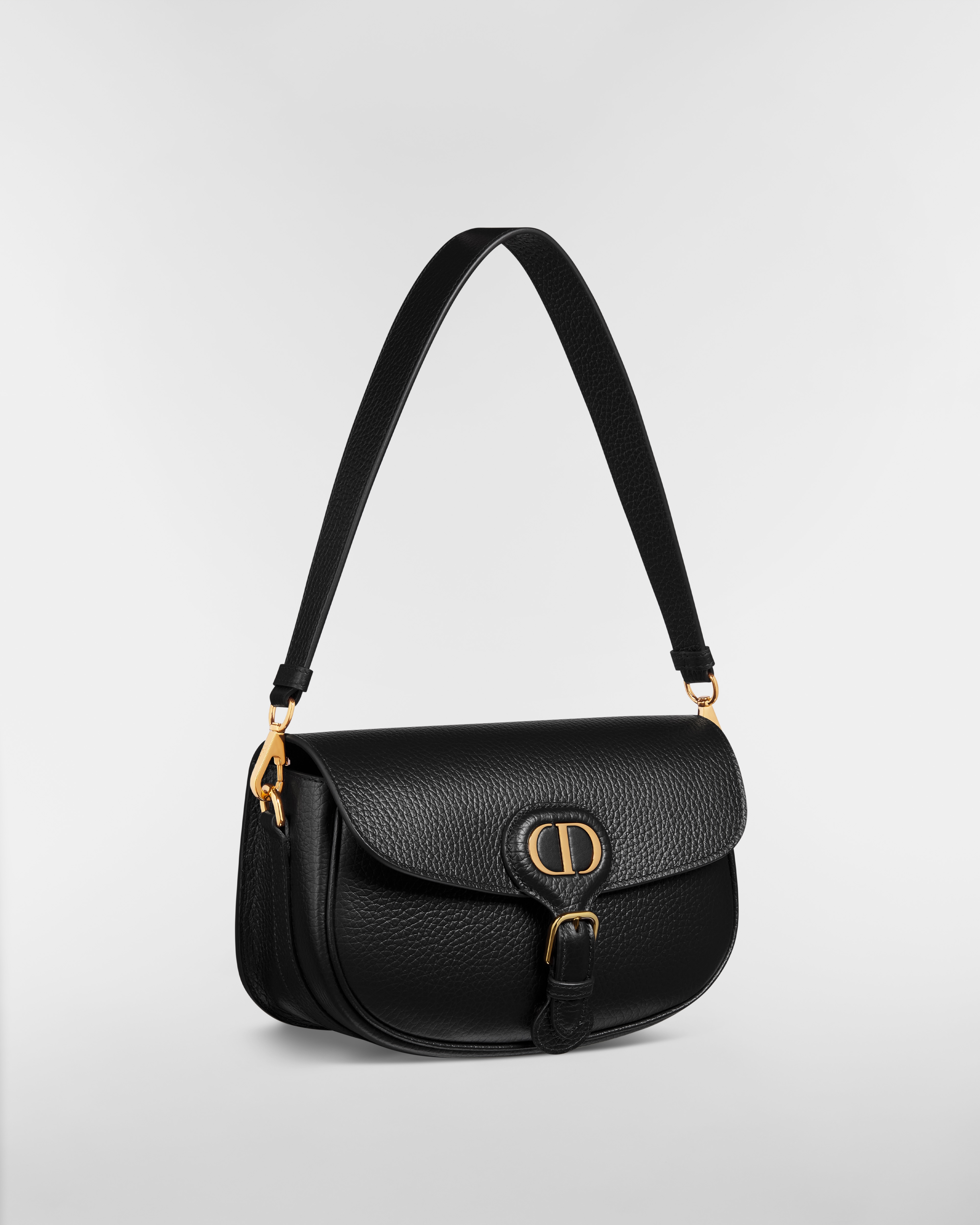 Dior Bobby Multicarry Tasche Genarbtes Kalbsleder in Schwarz E03