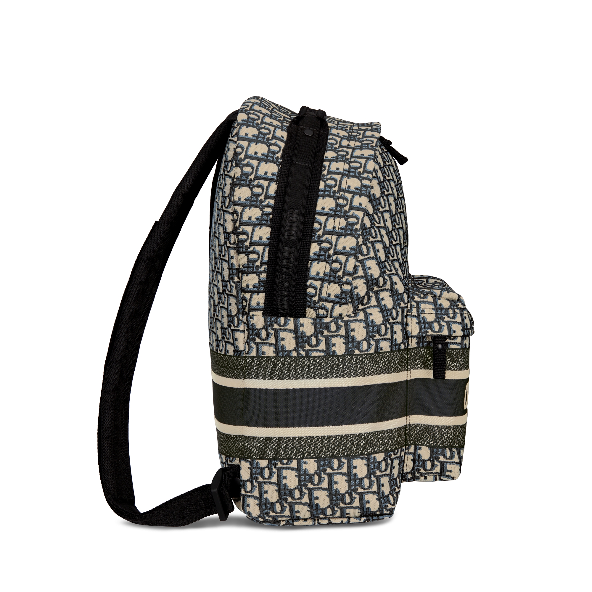 DiorTravel Rucksack Dior Oblique Jacquard in Blau E02