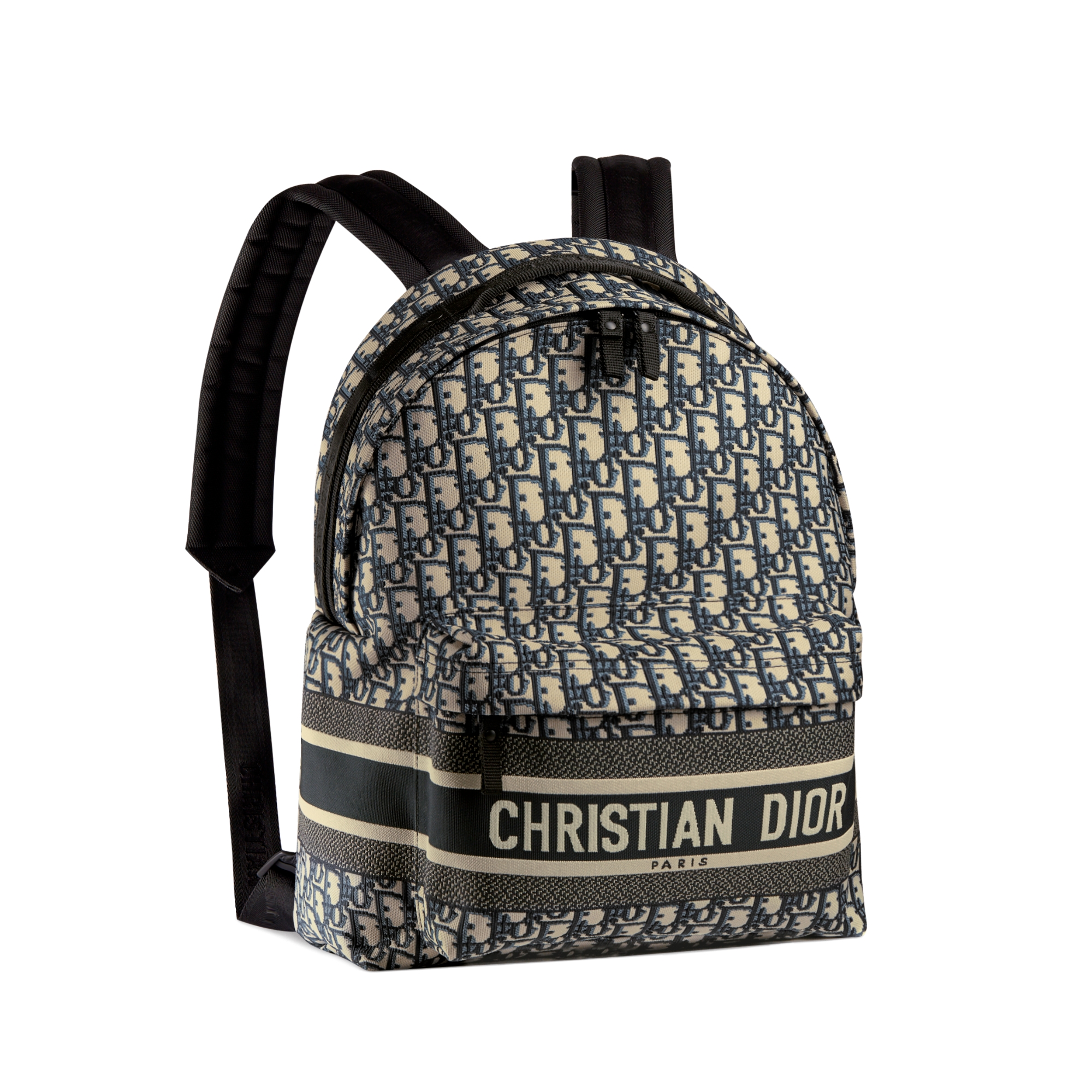 DiorTravel Rucksack Dior Oblique Jacquard in Blau E03