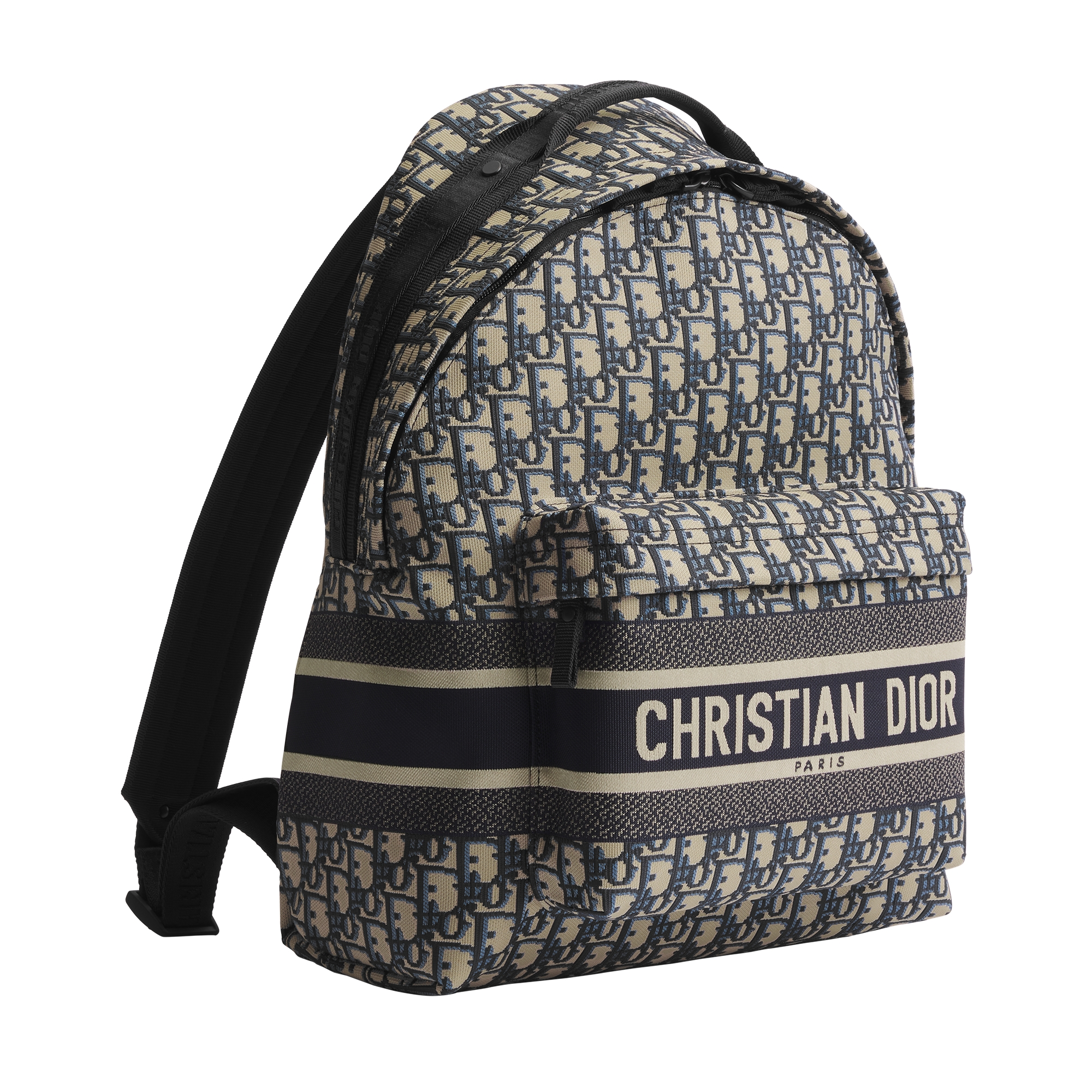 DiorTravel Backpack Blue Dior Oblique Jacquard E03