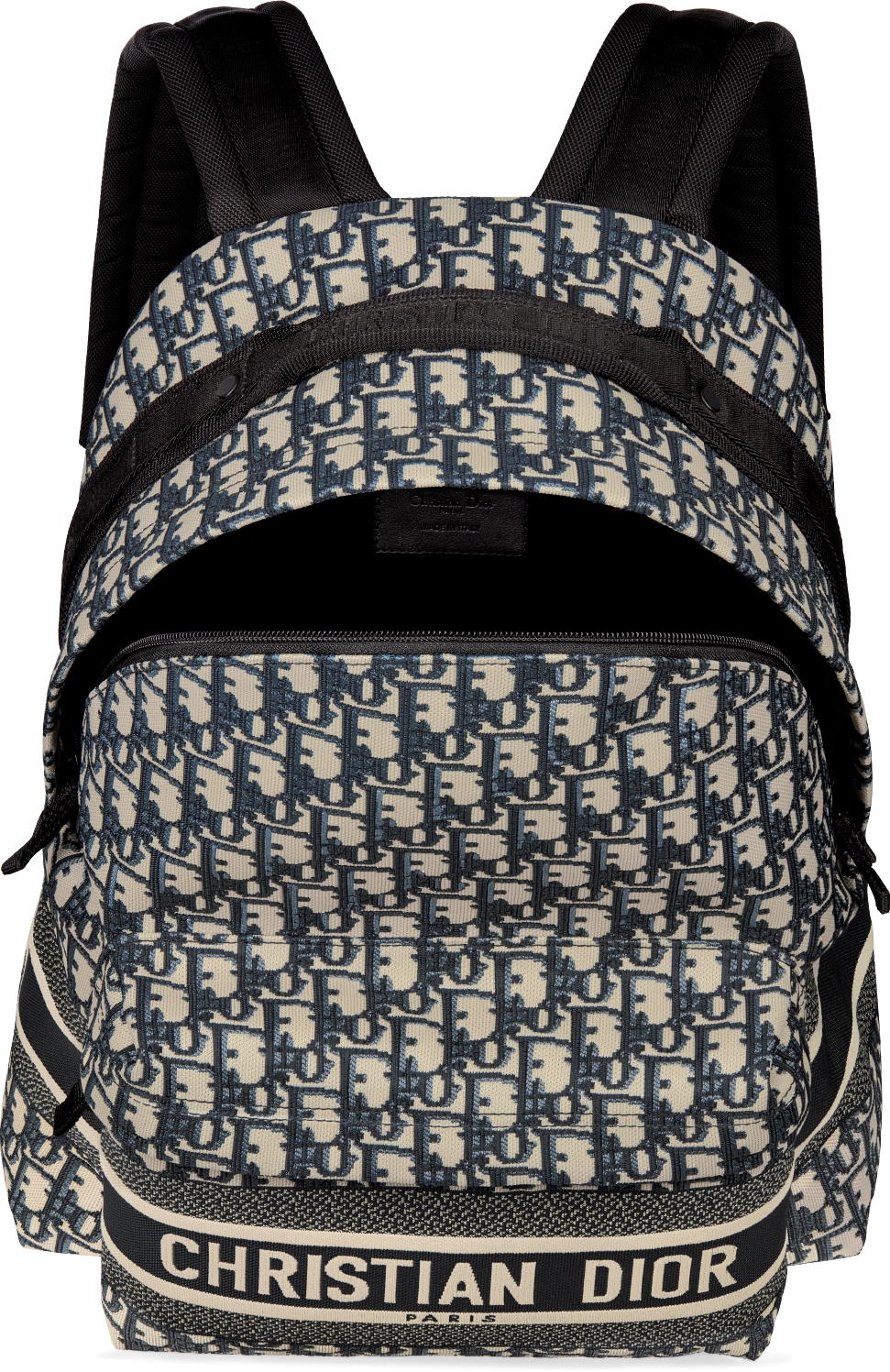 Mochila DiorTravel Dior Oblique en jacquard azul DIOR