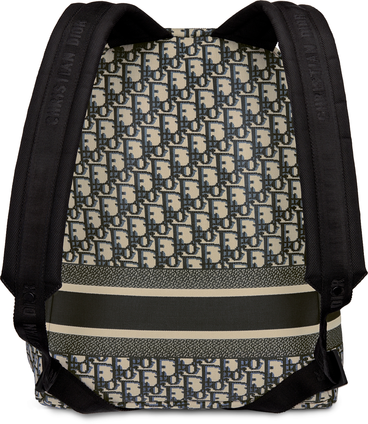 Mochila DiorTravel Dior Oblique en jacquard azul DIOR