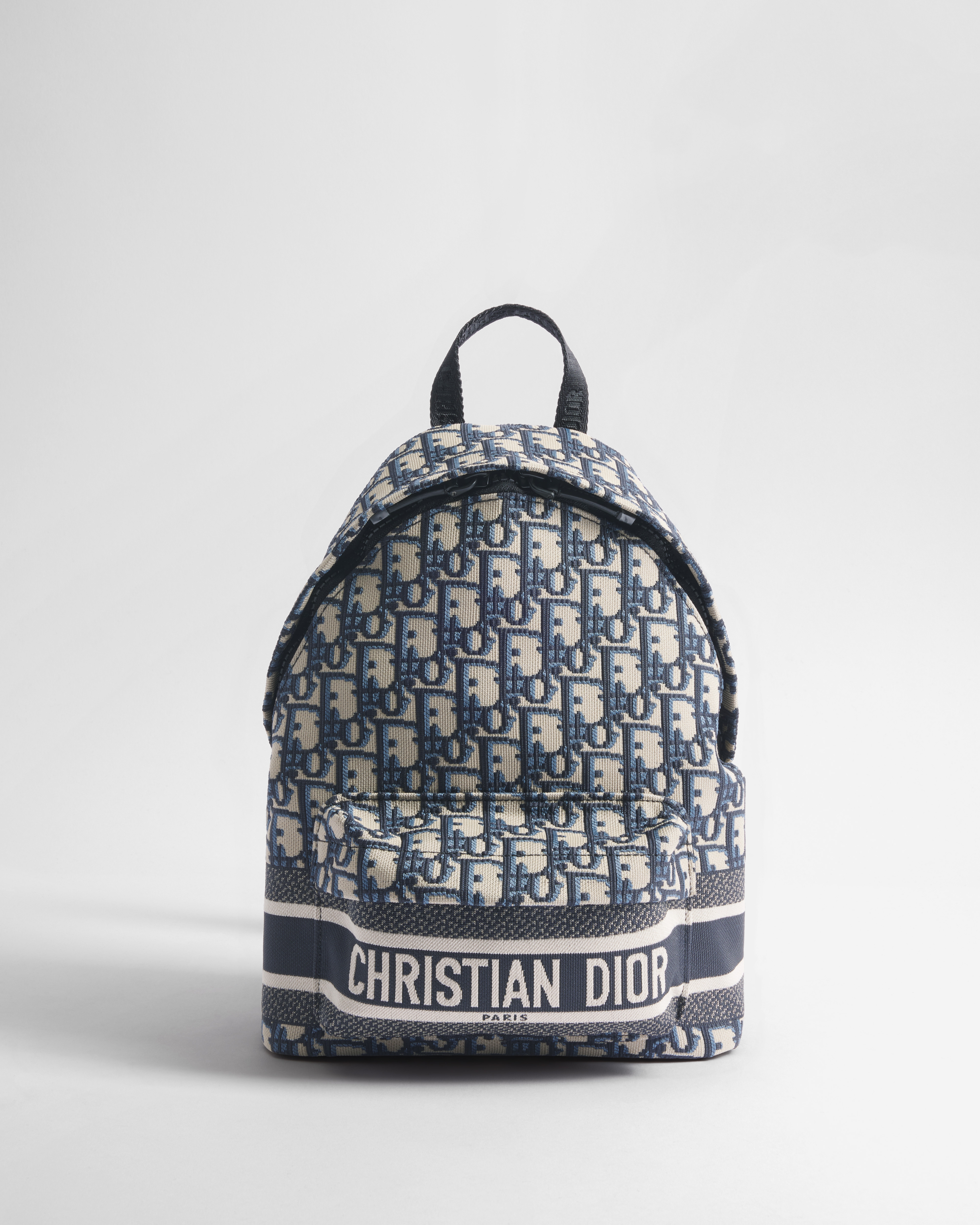 Sac à dos DiorTravel Small Tissu technique Dior Oblique bleu E01