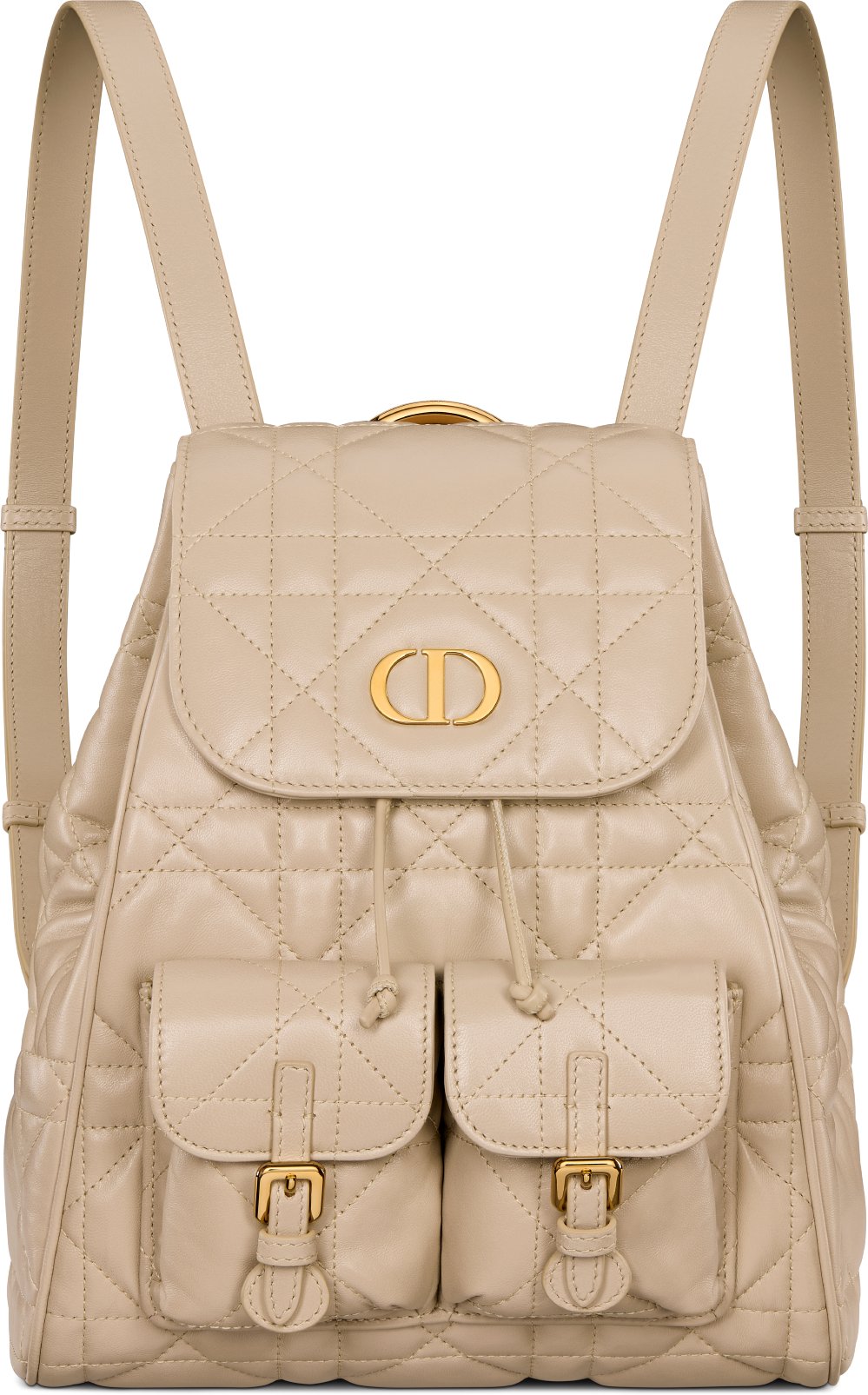 Medium Dior Caro Backpack Front view